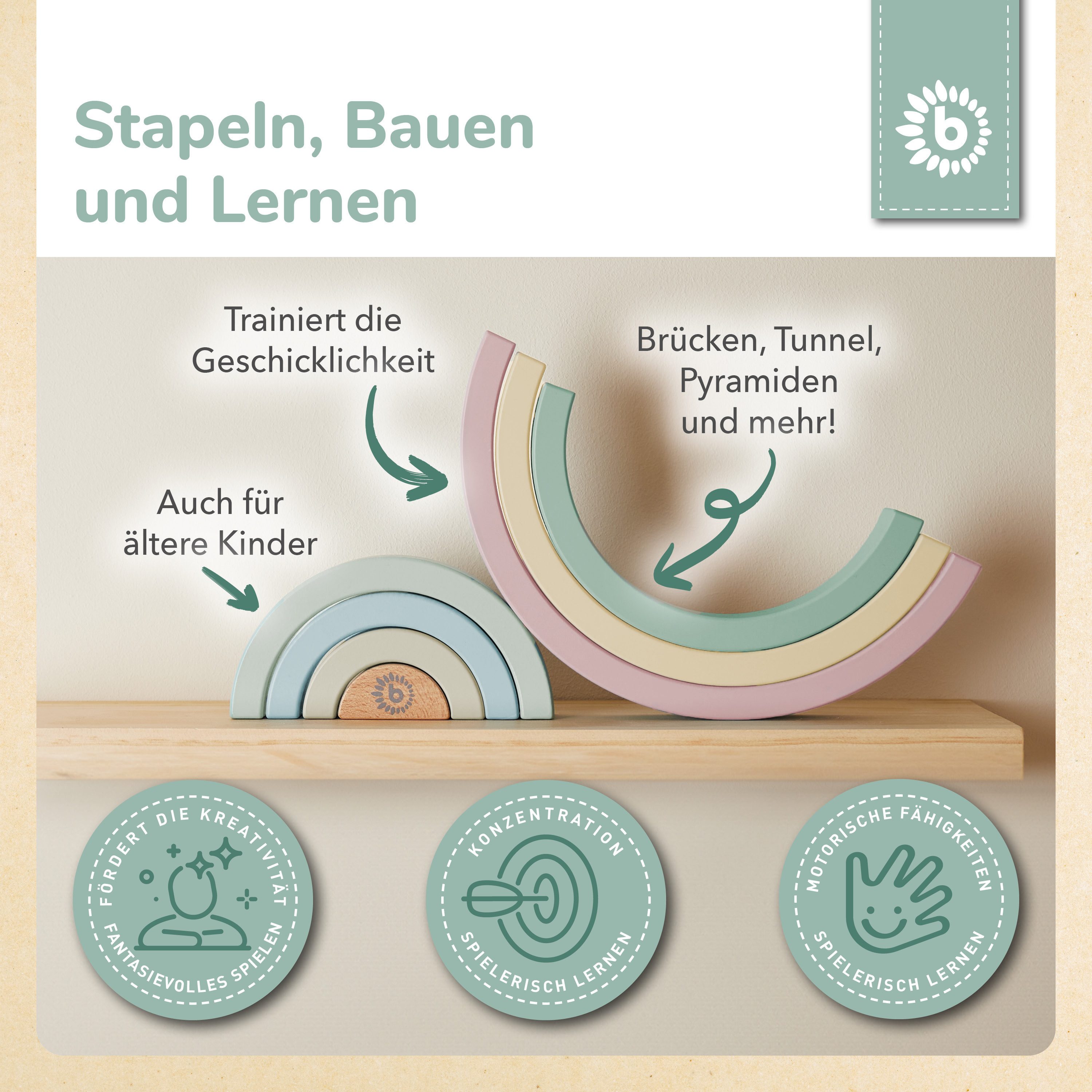 BIECO Stapelspielzeug