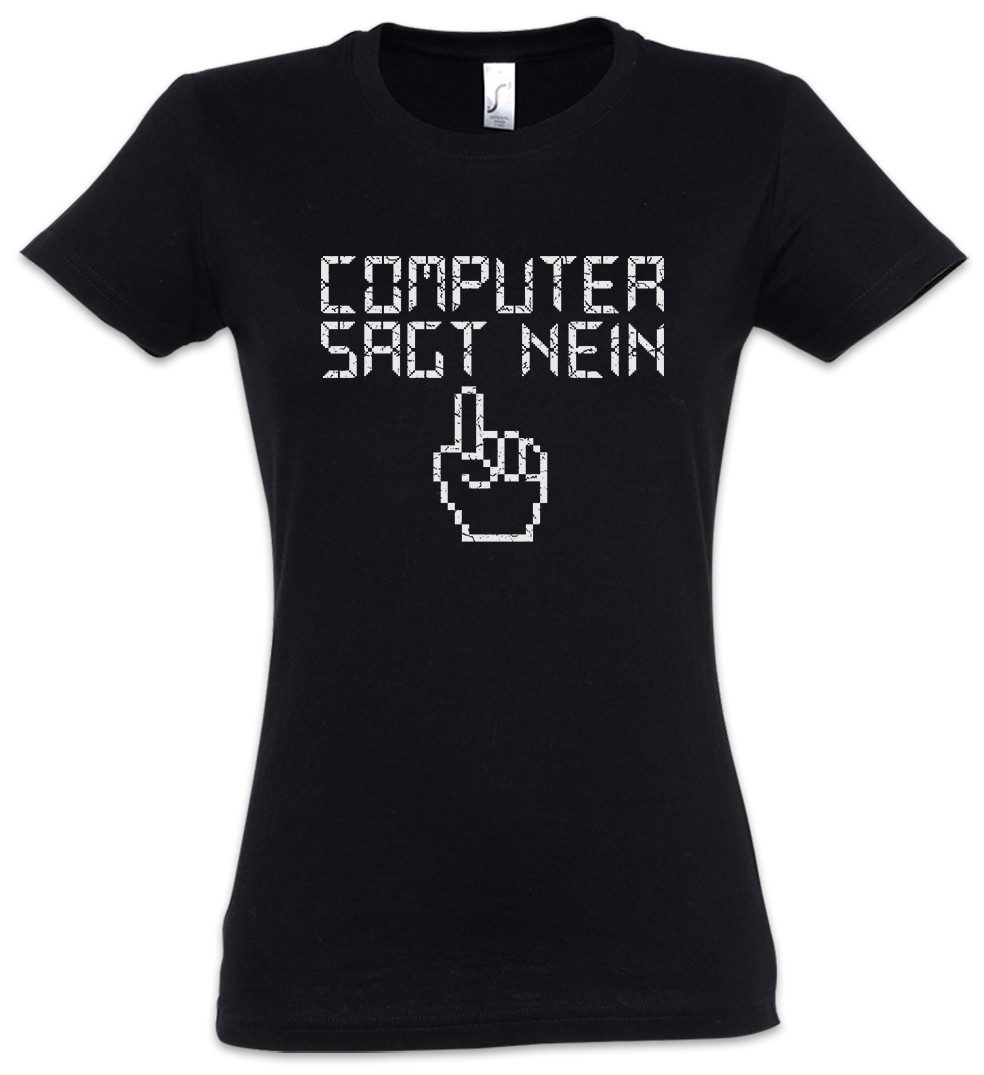 Print-Shirt Computer Sagt Nein Damen T-Shirt Programmierer Informatiker Nerd