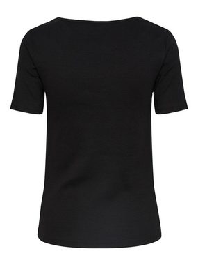 pieces T-Shirt TANIA (1-tlg) Drapiert/gerafft