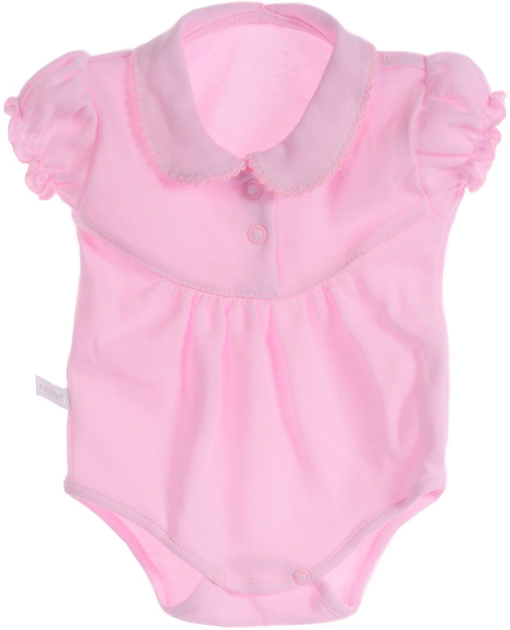 La Bortini Body Body Kurzarmbody in rosa für Baby 44 50 56 62 68 74 80 86 92 98