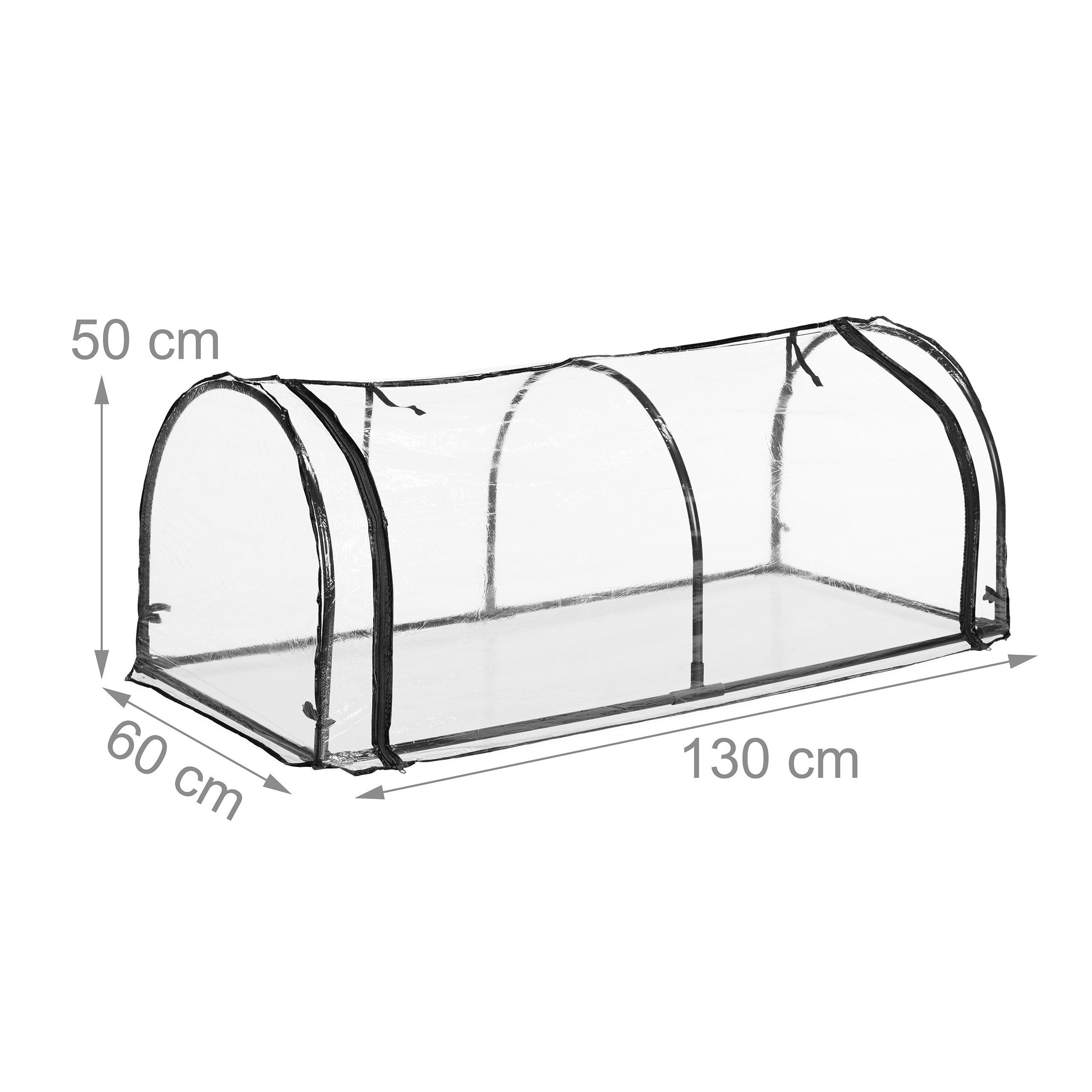 relaxdays Frühbeet Folienfrühbeet PVC mit Tür – Bild 4 von 5