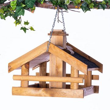 BooGardi Vogelhaus Vogelhaus mit Kette - Auswahl: graues Dach