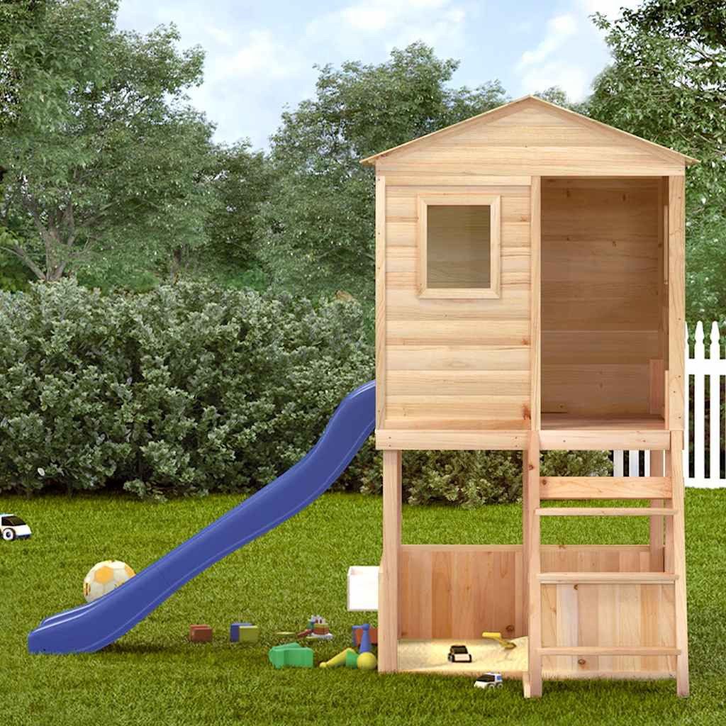 vidaXL Spielturm Spielturm Massivholz Tanne