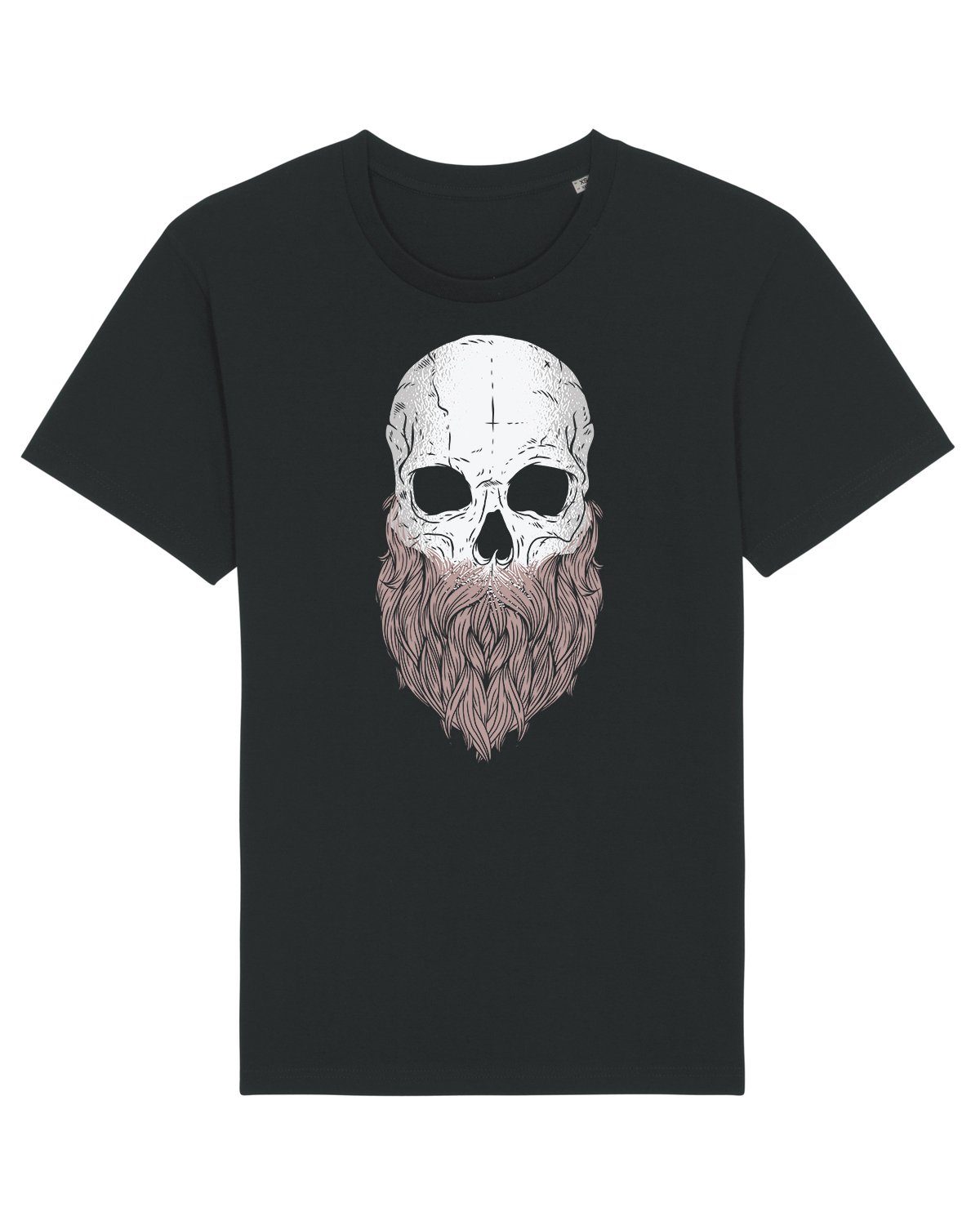 wat? Apparel Print-Shirt Beard Skull (1-tlg)