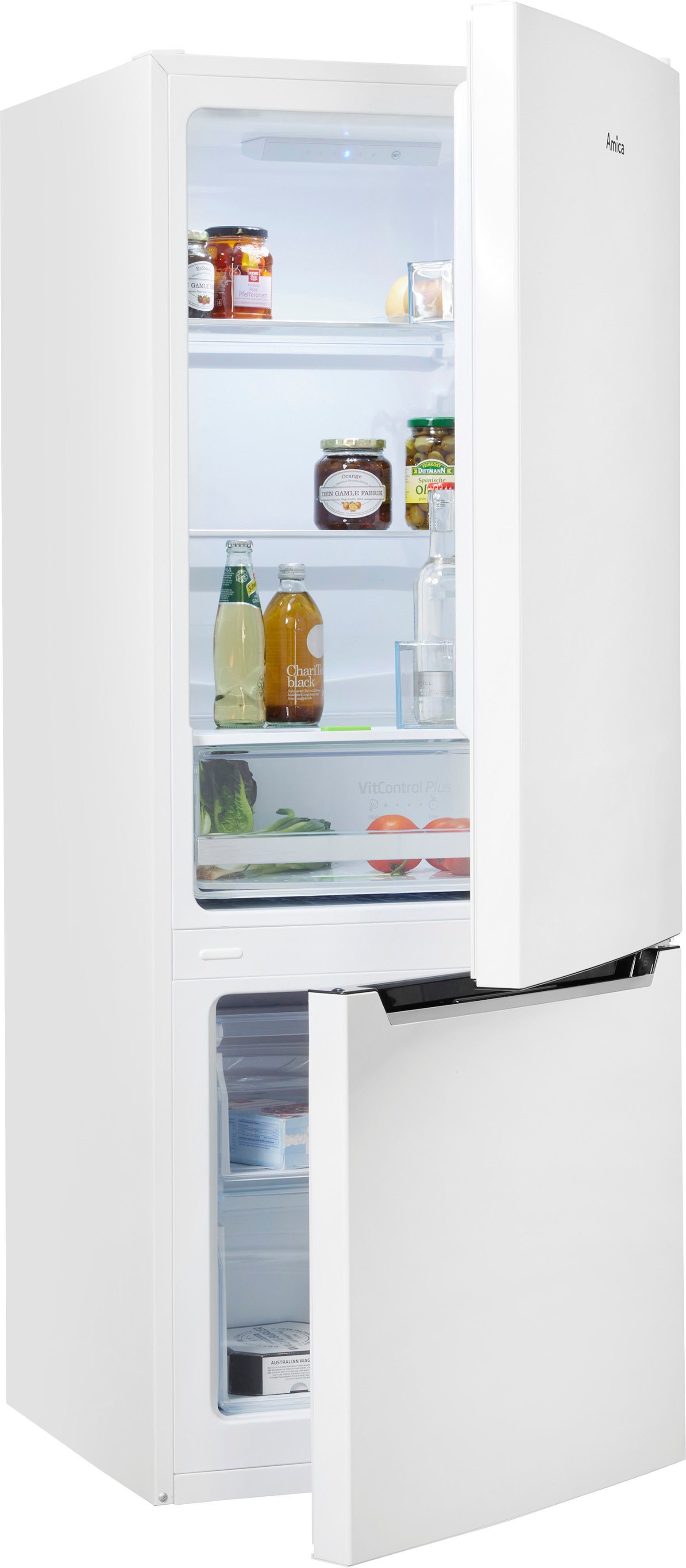 Amica Kühl-/Gefrierkombination KGCL 384 160 W, 144 cm hoch, 54 cm breit