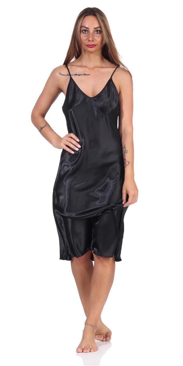 EloModa Negligé Damen Negligé Nachtwäsche Nachtkleid Dessous Satin; S M L XL 2XL (1-tlg)