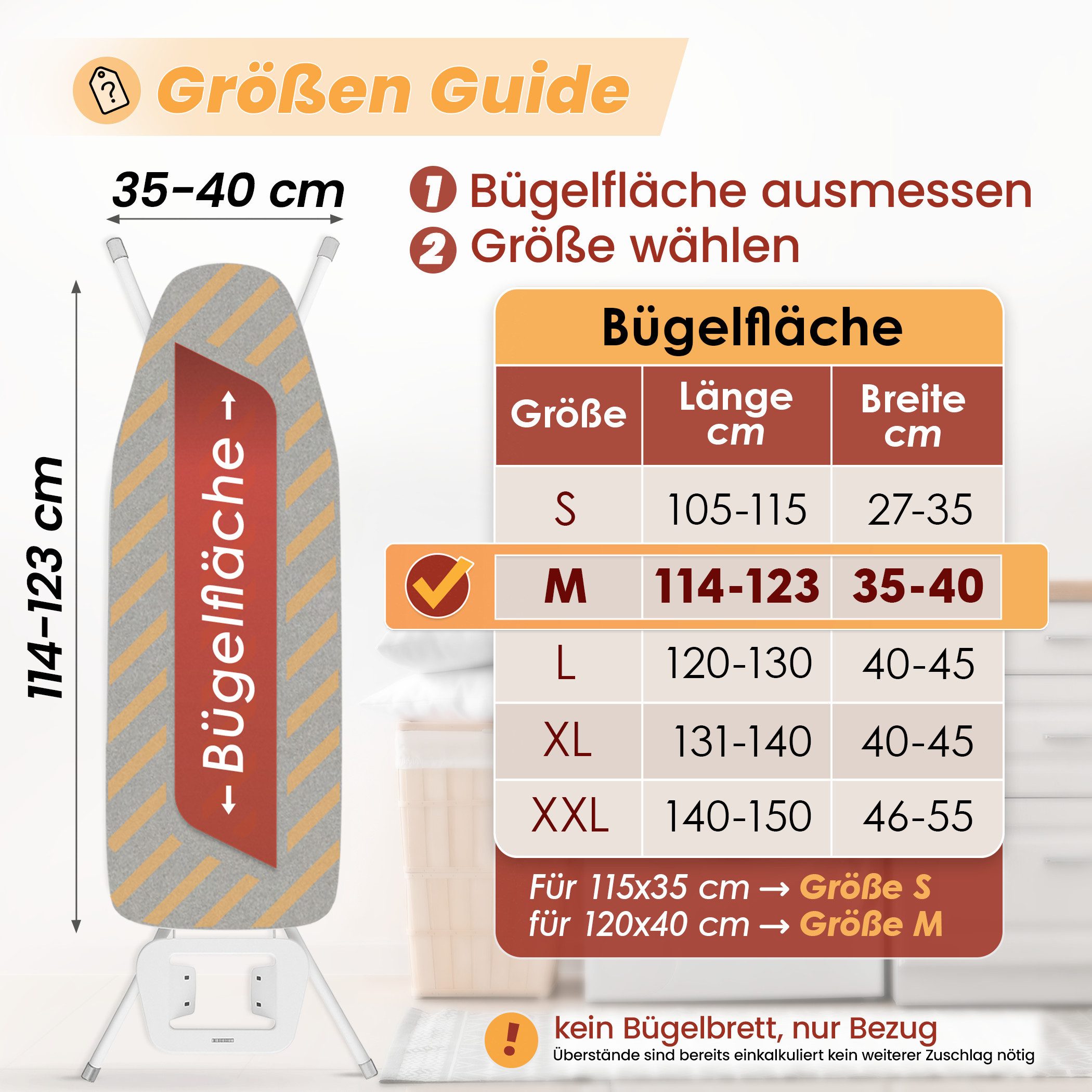 Arteneur Bügelbrettbezug, Made in Germany, OEKOTEX100, Zubehör für alle Büg günstig online kaufen