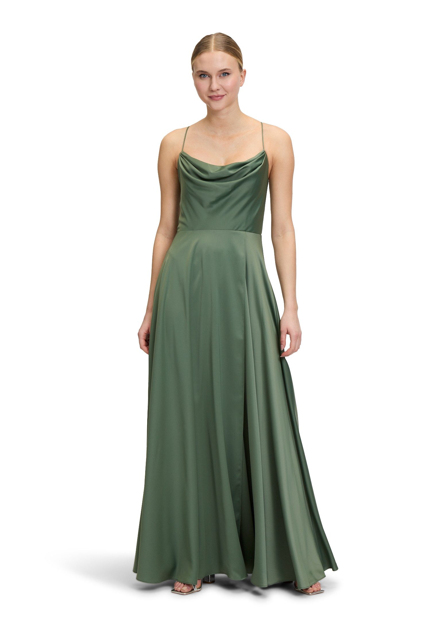 Vera Mont Abendkleid Damen Abendkleid mit Wasserfallausschnitt Material günstig online kaufen
