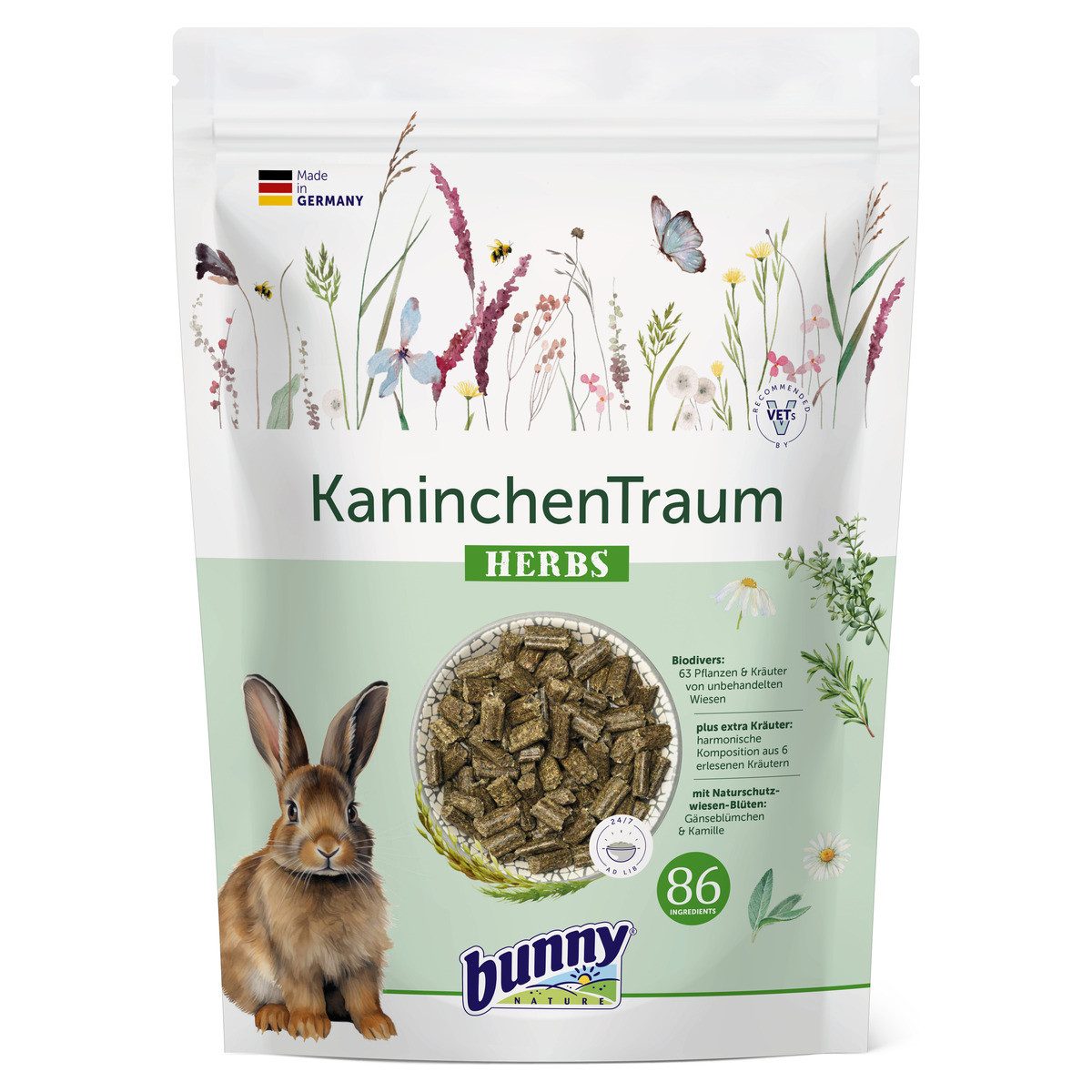 Bunny Nature KaninchenTraum HERBS 1,5 kg, für: Kleintier