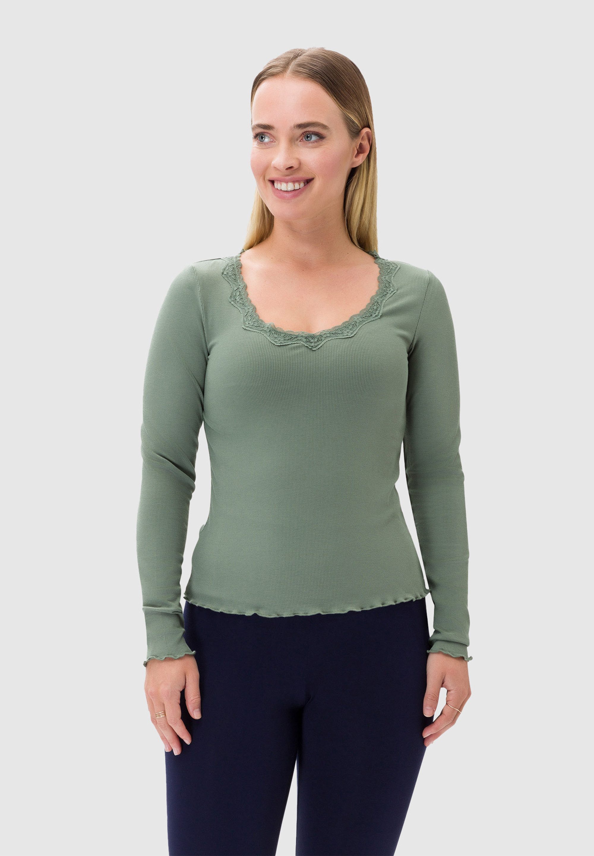 Les Lunes Langarmhemd Maala feminines Design, günstig online kaufen