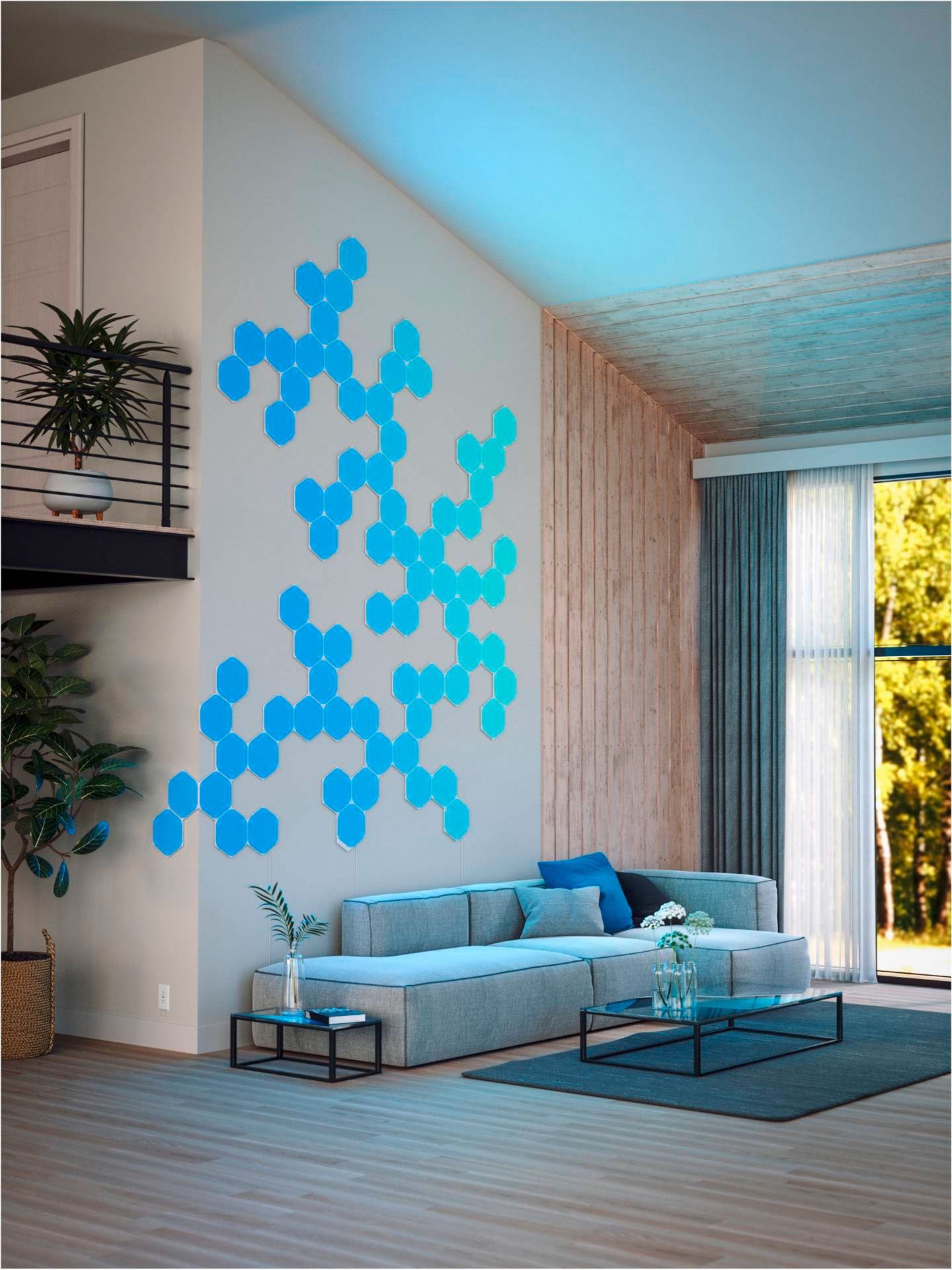 fest Hexagons, Dimmfunktion, LED LED nanoleaf Shapes integriert, Farbwechsler Panel
