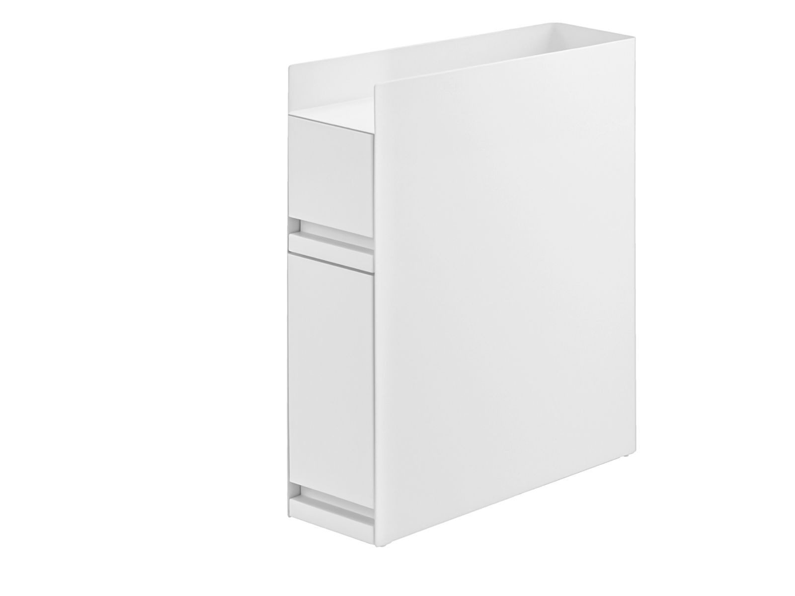 Yamazaki Küchenregal Tower Küchenablage Gewürzregal schmal Metall mit 2 Auszügen, platzsparend, als Gewürzregal in der Küche, schmal, Metall Regal