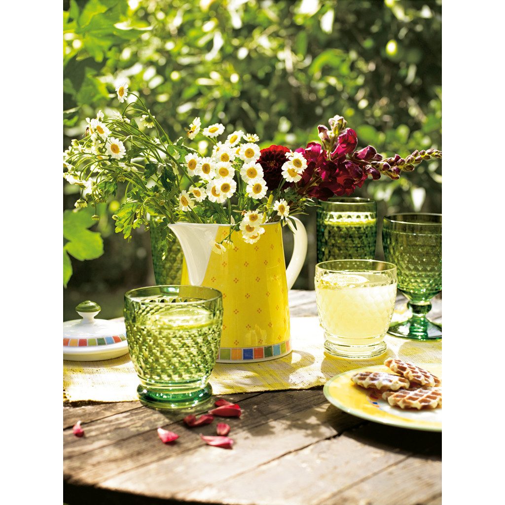 Villeroy & Boch Glas Boston Coloured, Kristallglas, Spülmaschinengeeignet, Grün, Boston, H: 14.3cm