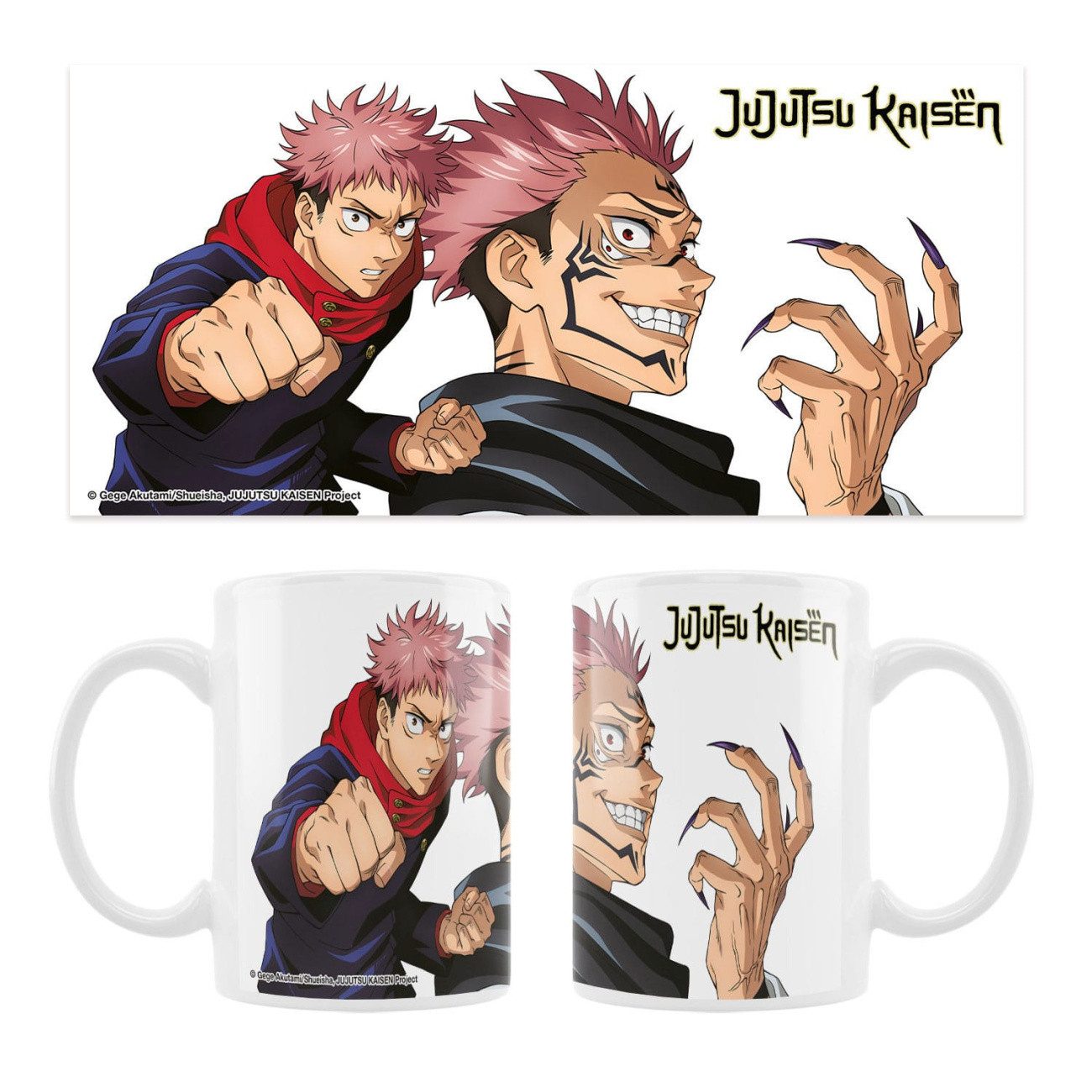 Sakami Merchandise Tasse Jujutsu Kaisen Keramiktasse Yuji & Sukuna