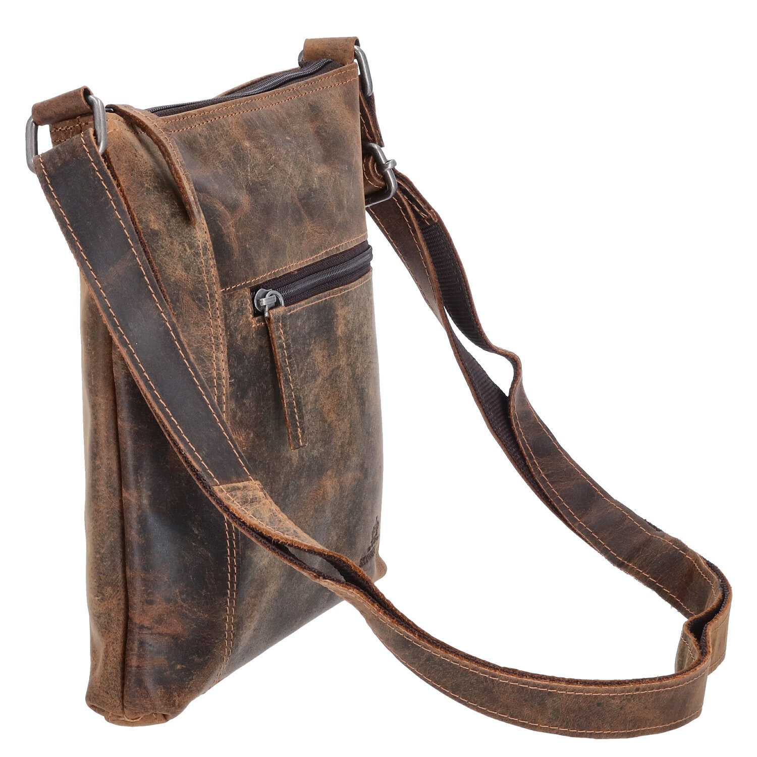 The Skandinavian Brand Umhängetasche The Skandinavian Brand Leder Umhängetasche Hunter tan (1-tlg)