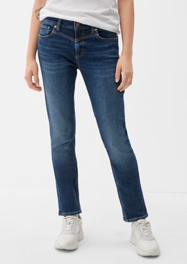 QS 5-Pocket-Jeans Jeans Catie / Slim Fit / Mid Rise / Slim Leg Waschung