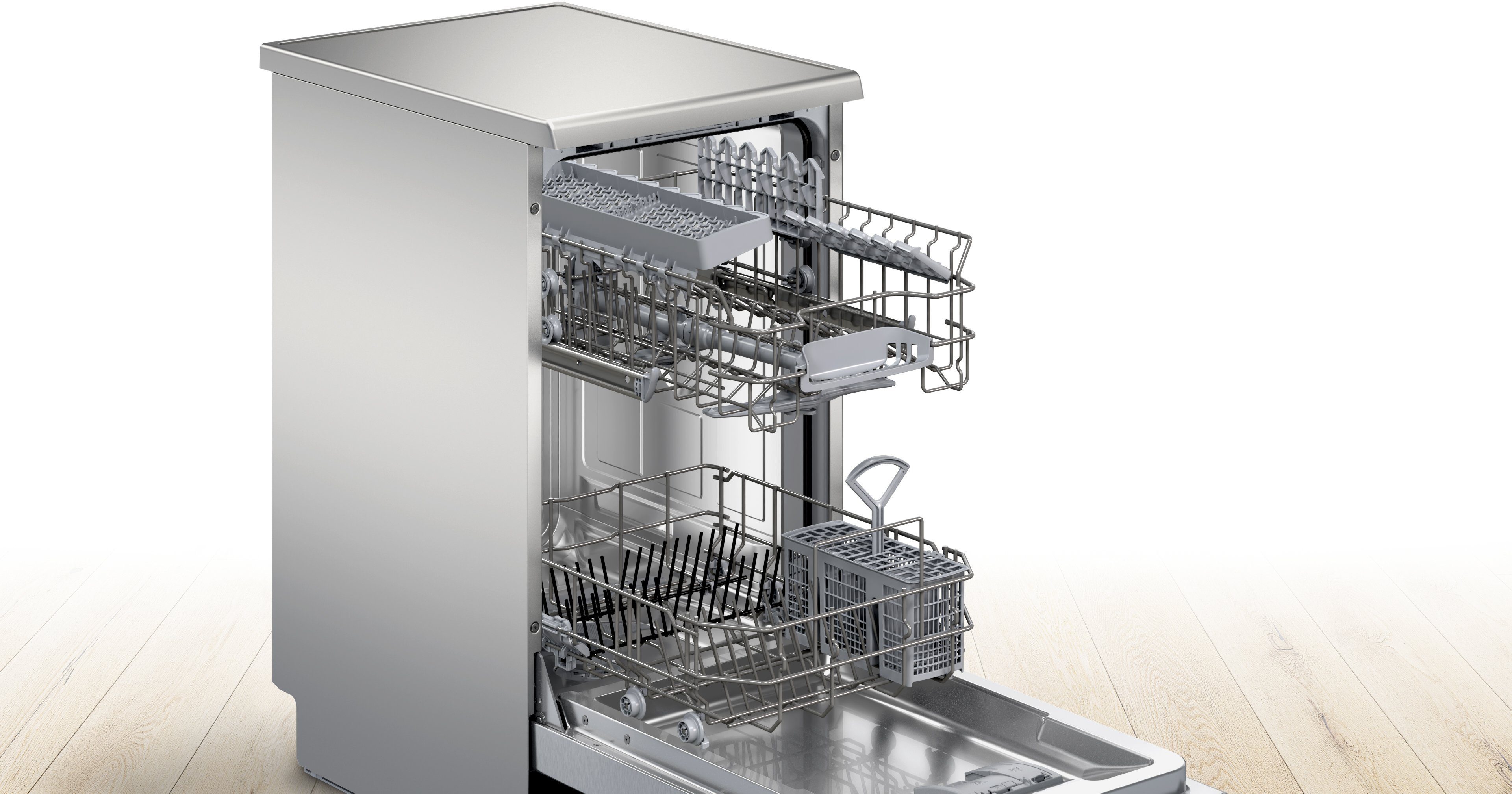 BOSCH Standgeschirrspüler Serie 2 SPS2HKI42E, 10 Maßgedecke, Geräuschreduktion bis zu 30 Minuten dank Silence on demand, Rack Matic