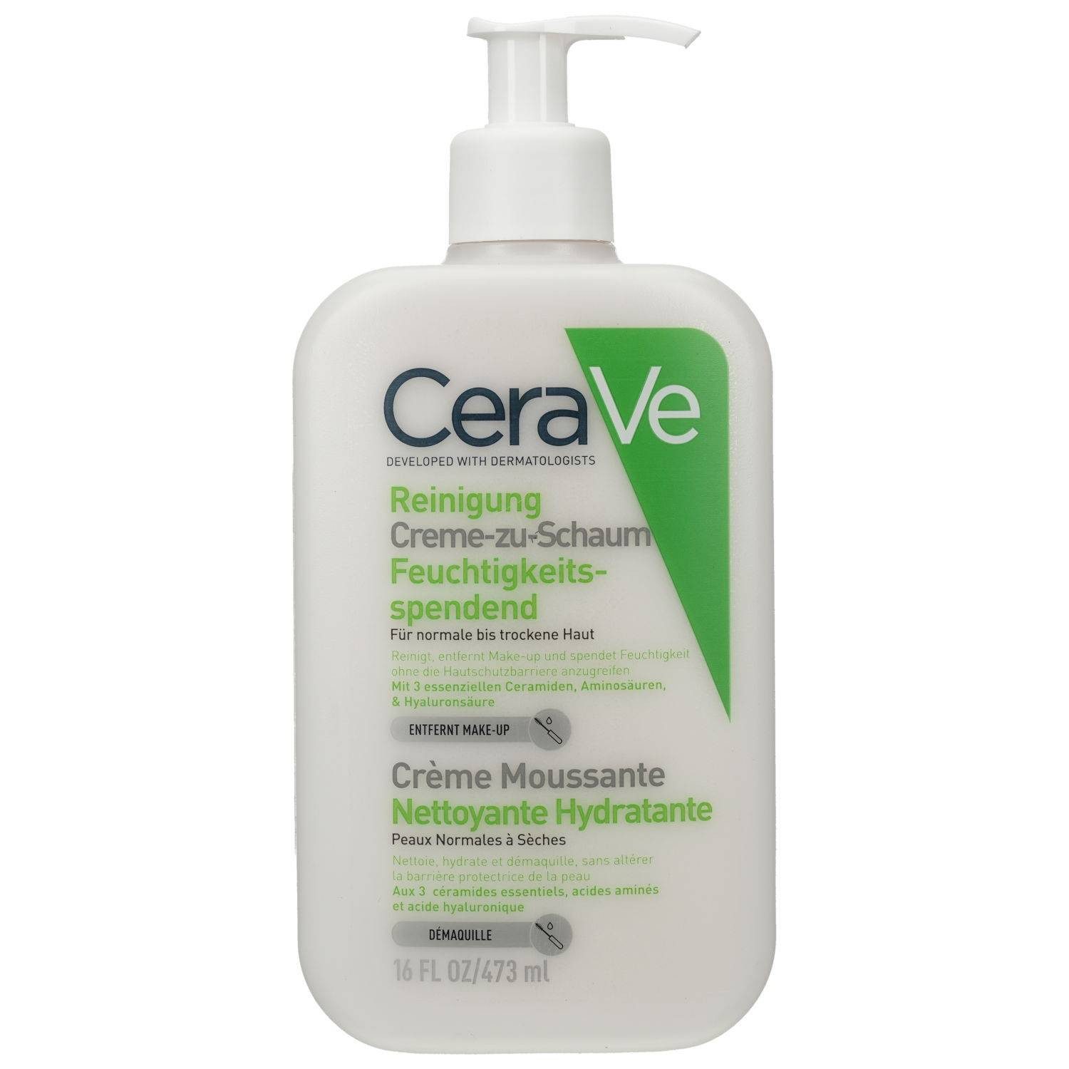 Cerave Hautreinigungs-Set CERAVE Creme-zu-Schaum Reinigung 473ml PZN 18909917
