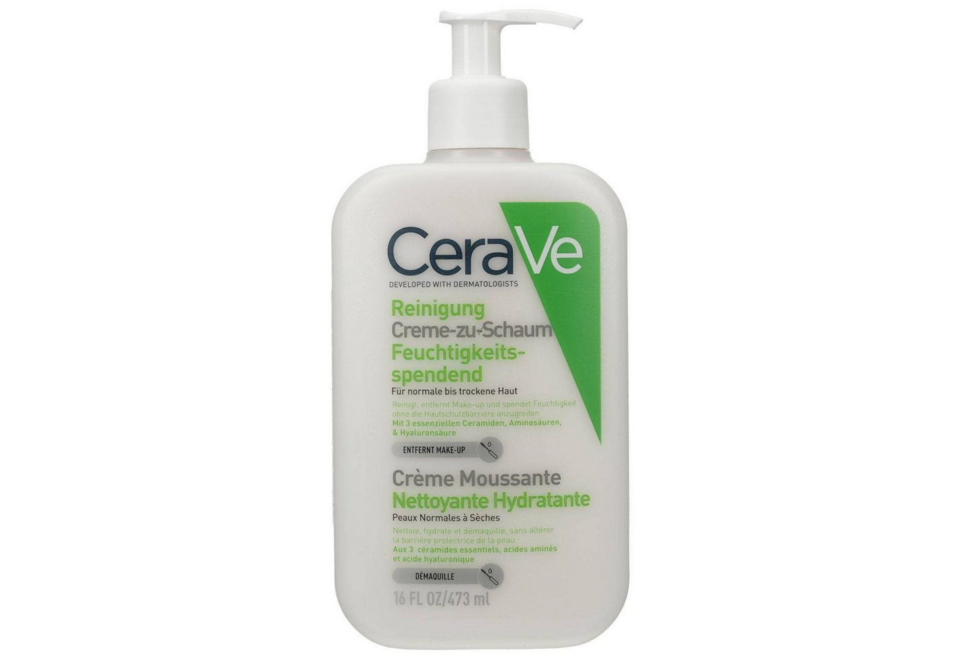 CeraVe Hautreinigungs-Set CERAVE Creme-zu-Schaum Reinigung 473ml PZN 18909917
