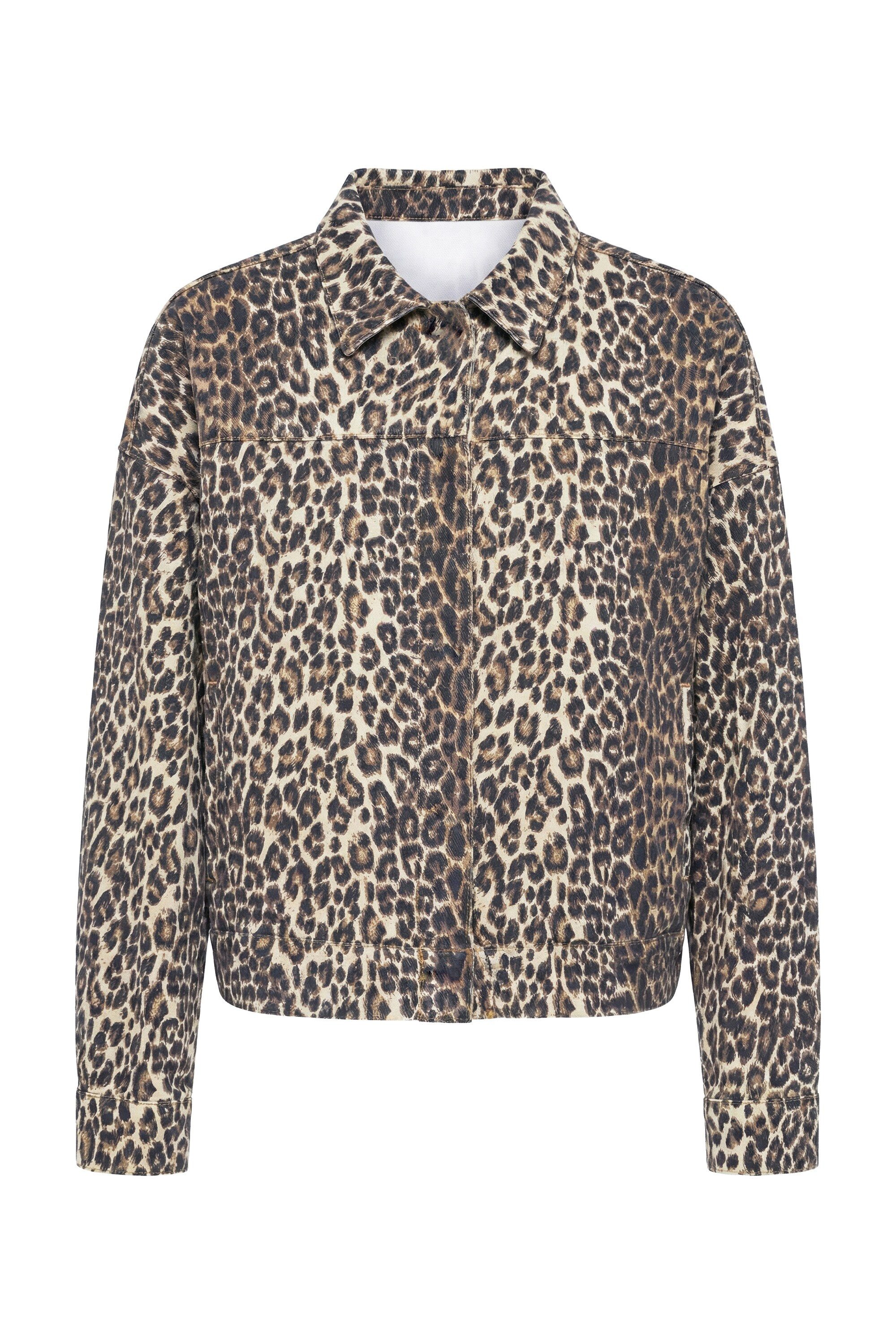 Kurzjacke Leo-Blouson oversized Hemdkragen