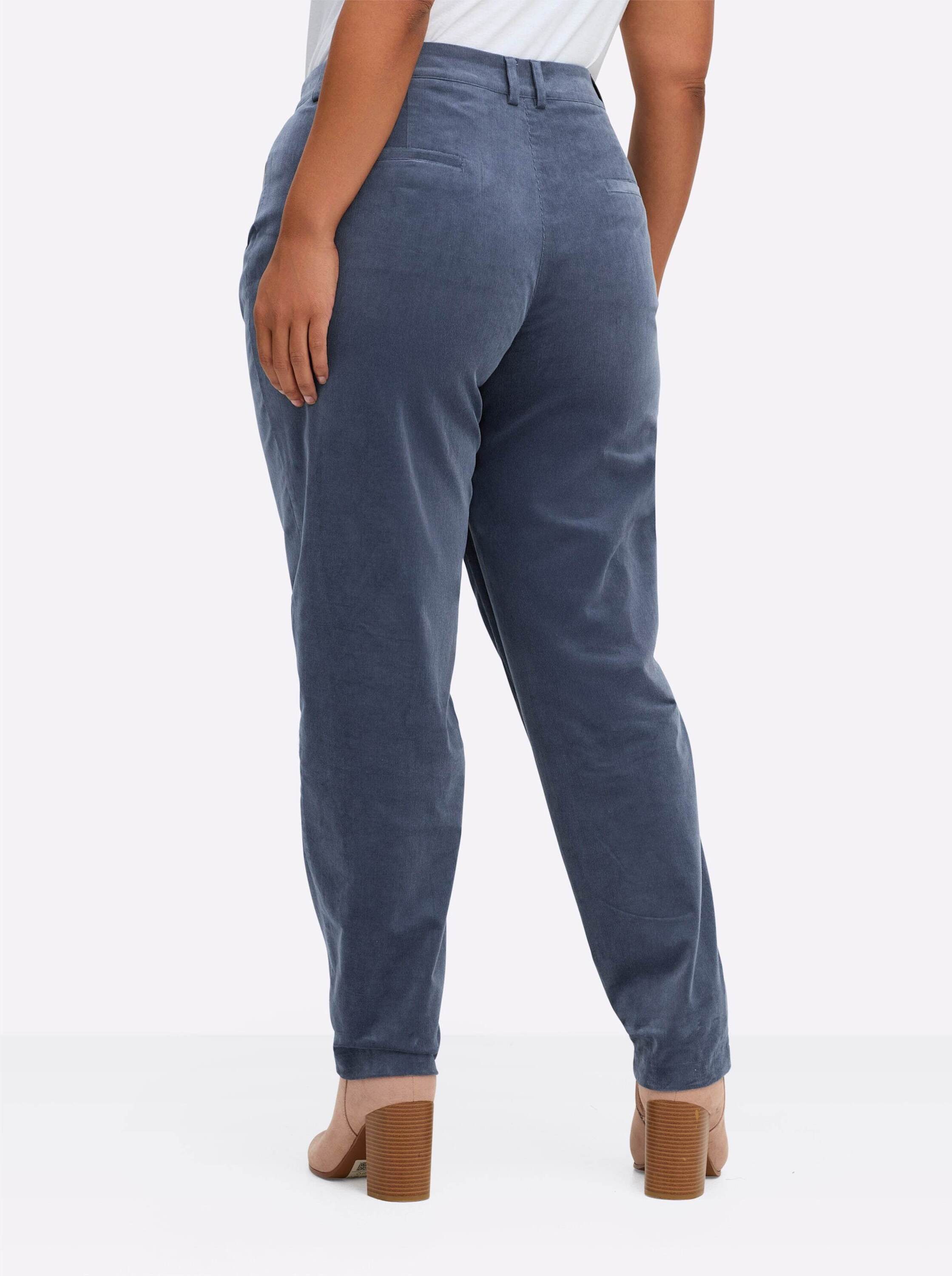 Sheego Jerseyhose Chinohose