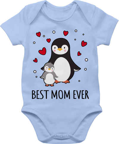 Shirtracer Shirtbody Best Mom ever - Pinguine (1-tlg) Muttertagsgeschenk