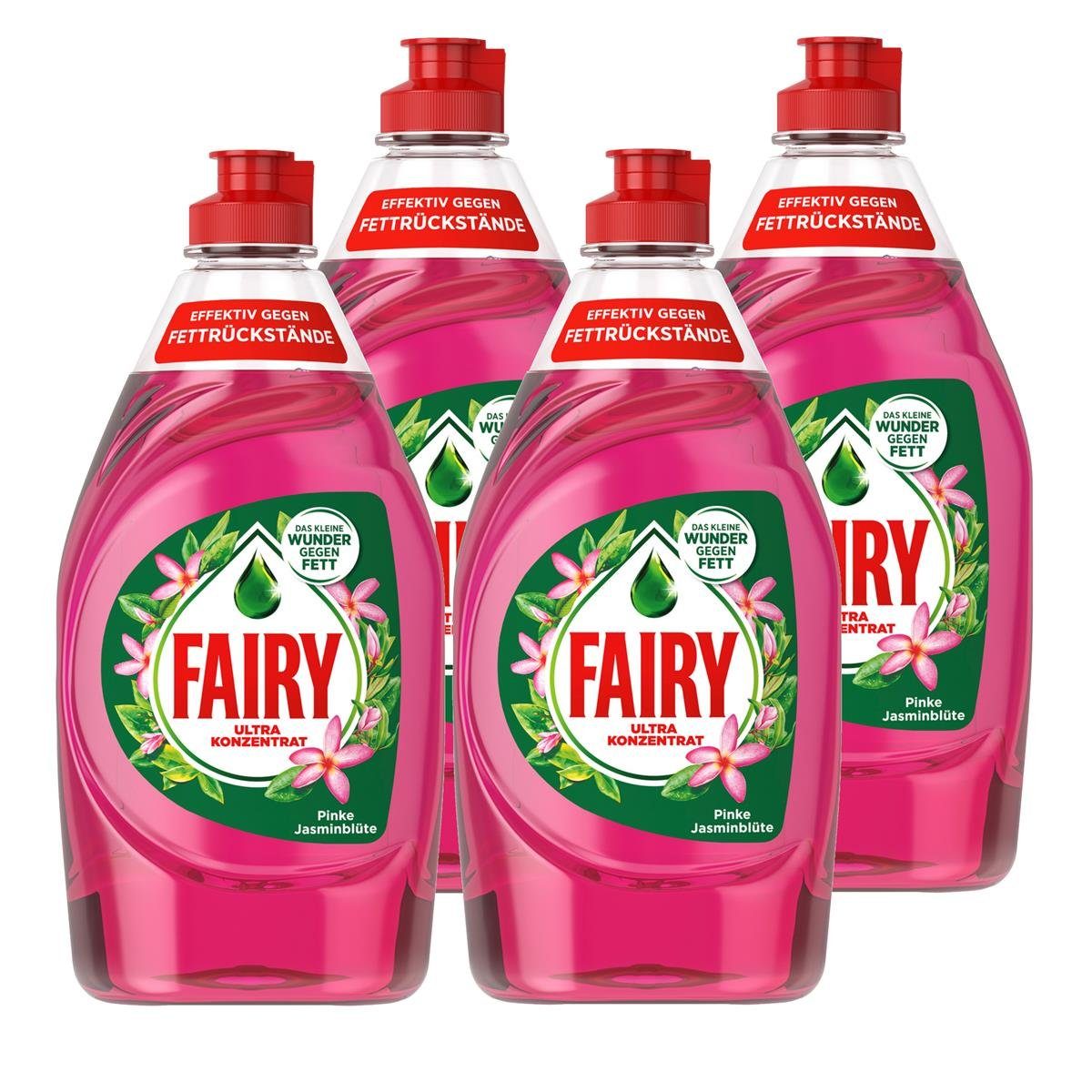 (Geschirrspülmittel gegen Konzentrat 450ml Pinke Fairy Spülmittel Fairy Fett Ultra Jasminblüte
