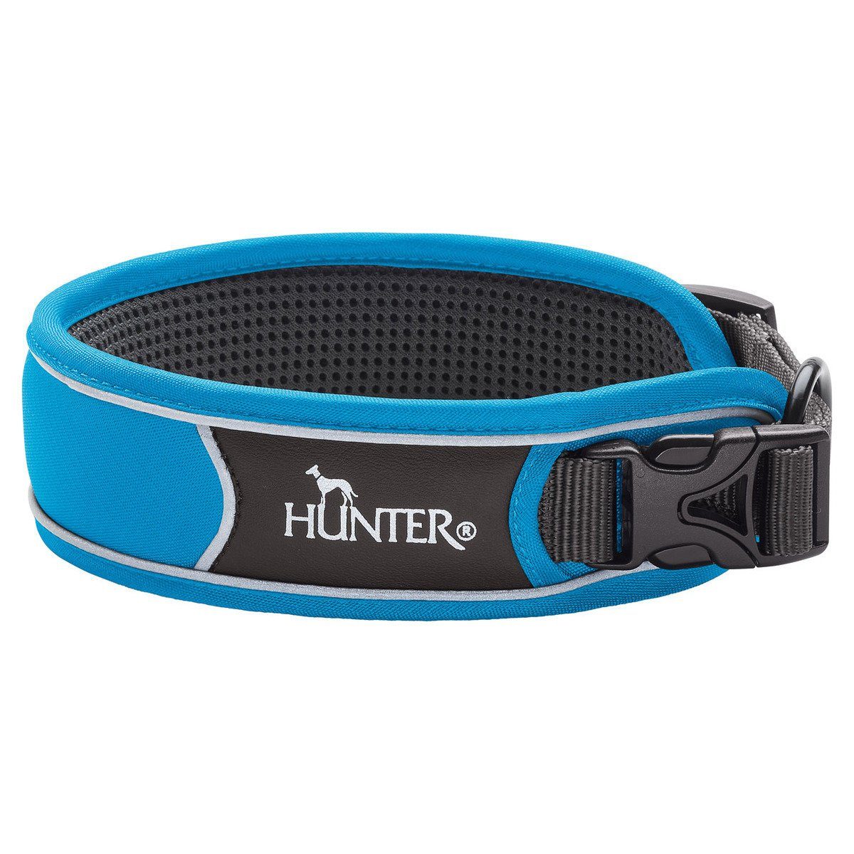 Hunter Tierbedarf Hunde-Halsband Halsband Divo hellblau/grau