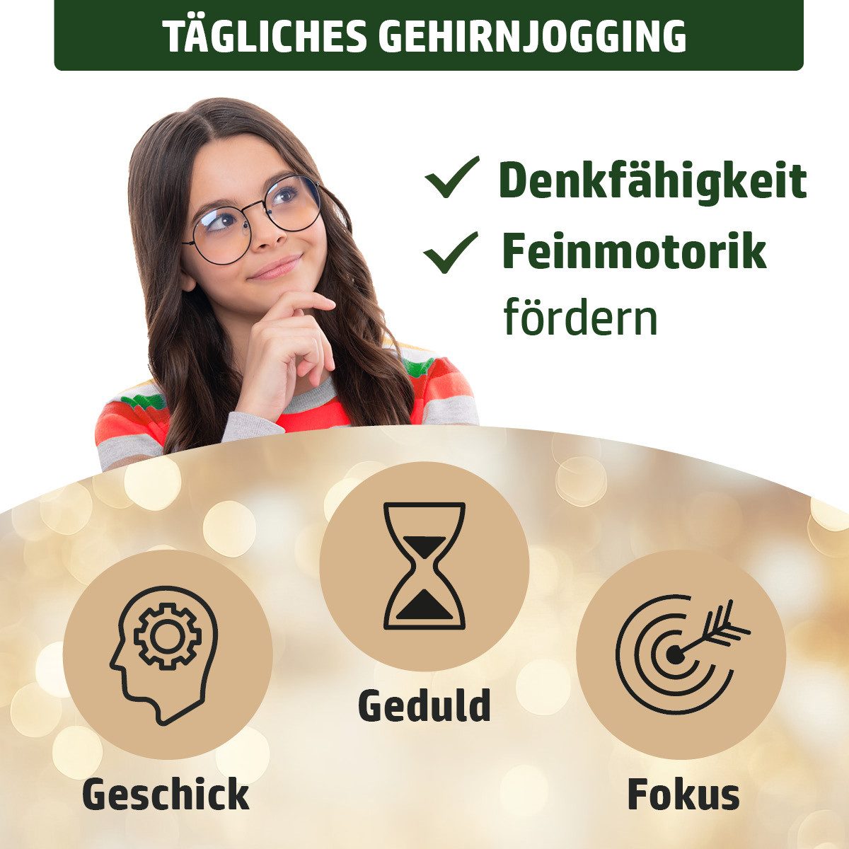 BRAST Adventskalender Knobel & Mini-Spiele Duftkerzen Werkzeug-Set oder Garten-Utensilien (7 Varianten zur Auswahl, 24-tlg), hochwertige Knobelspiele aus Holz f – Bild 3 von 5
