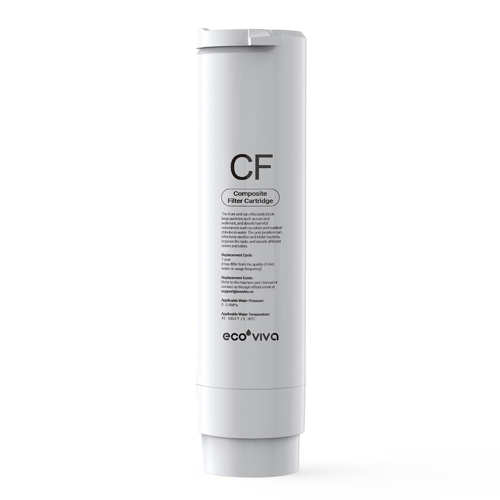 Ecoviva Wasserfilter WP-RO-200G Ersatz-RO/CF-Filterelement, Zubehör für Umkehrosmose-Wasserfiltrationssystem WP-RO-200G