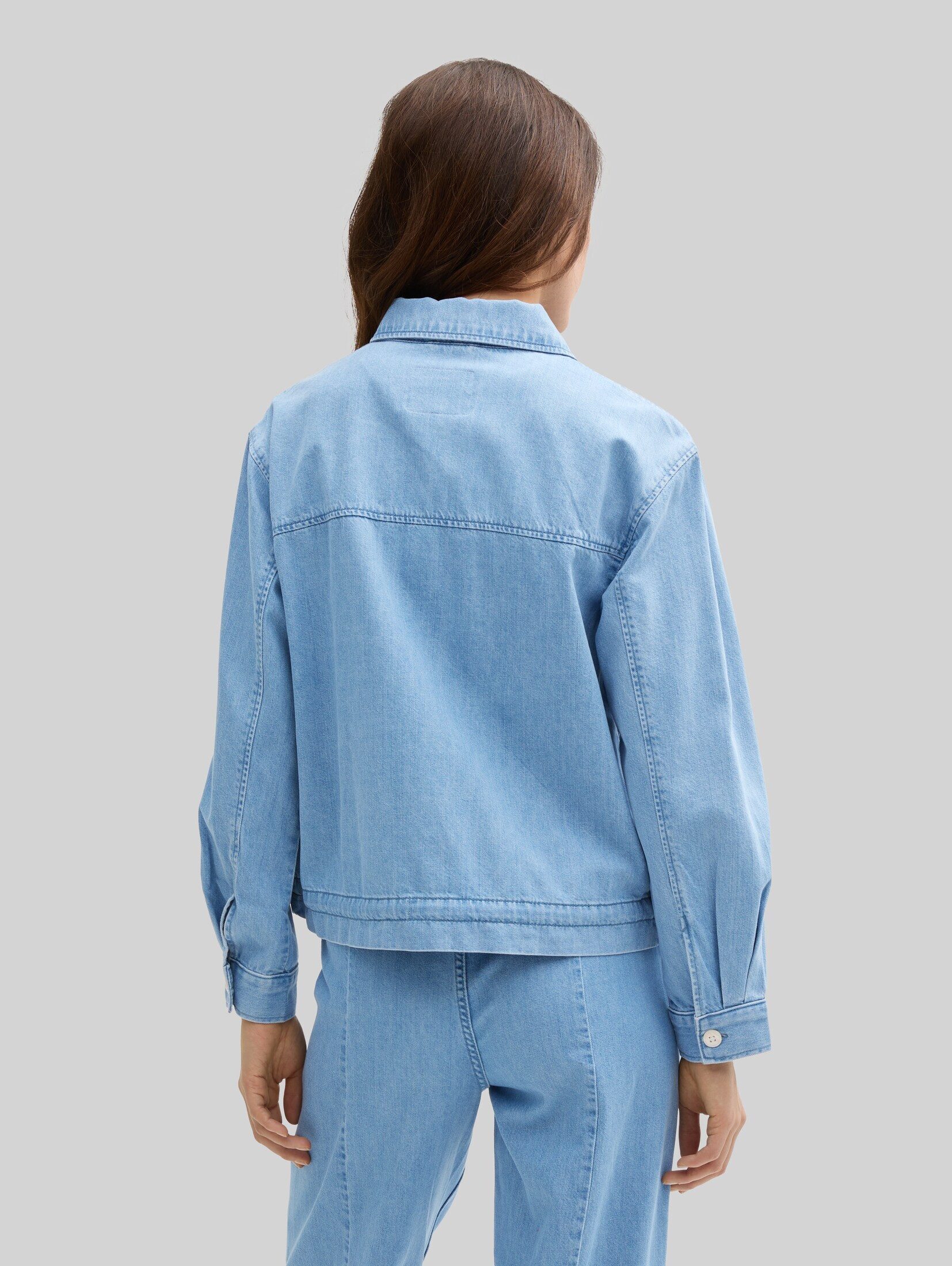 TOM TAILOR Denim Jeansjacke Jacken Lightweight Jeansjacke mit Kordelzug