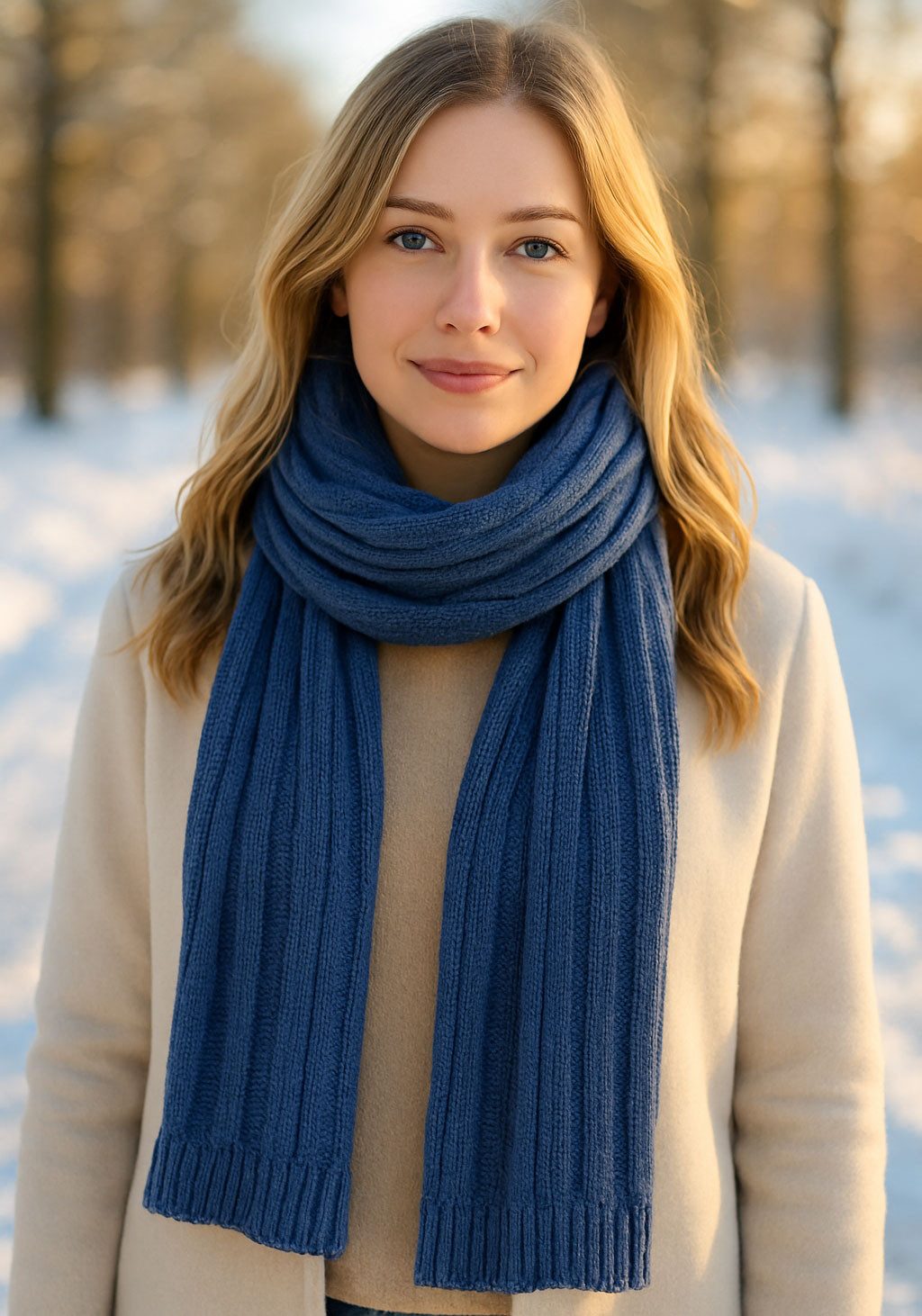 Faera Strickschal, (1-St), Winterschal Strickschal für Damen und Herren Schal Strick Winter