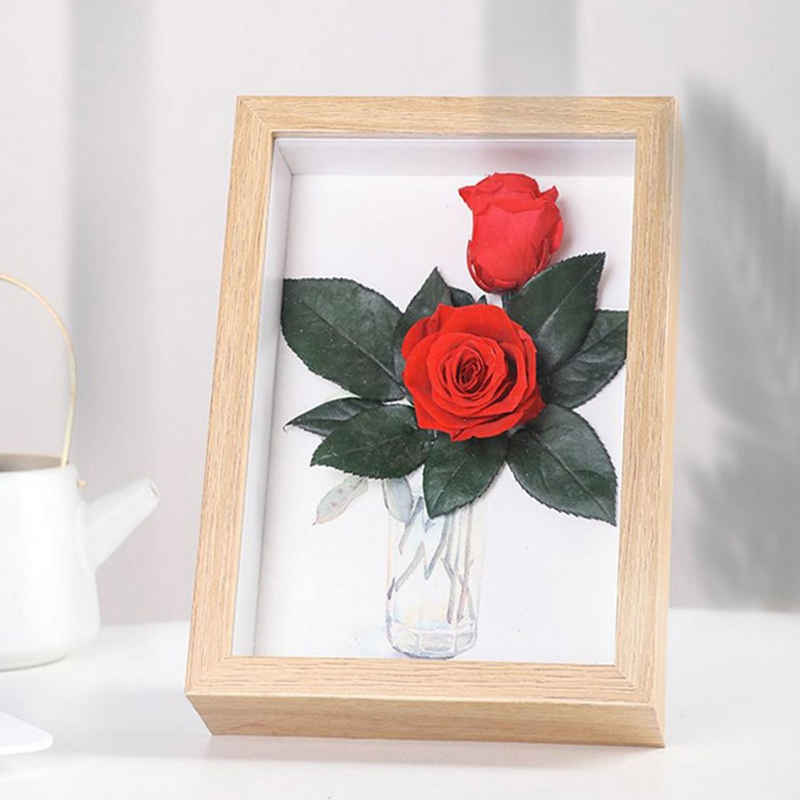 Kunstblume »Ewige handgemachte konservierte Rose«, MAGICSHE, zum Befüllen Quadratische Form