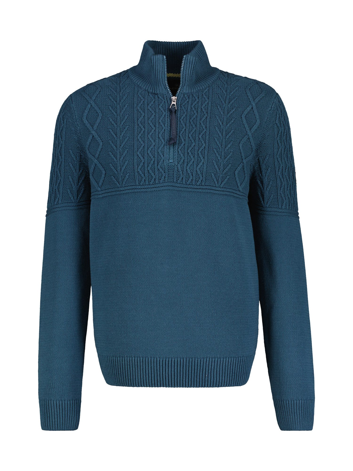 Strickpullover LERROS Stricktroyer, tonal gemustert