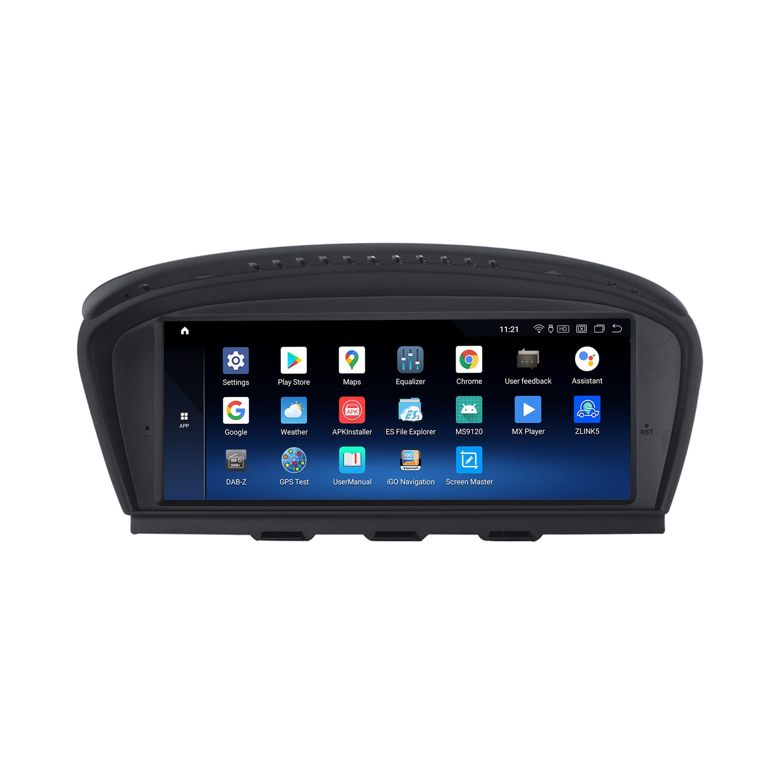 TAFFIO Für BMW E65 E66 ADAPTER AUX 8.8" Einbau-Navigationsgerät Android + GPS Touchscreen CarPlay