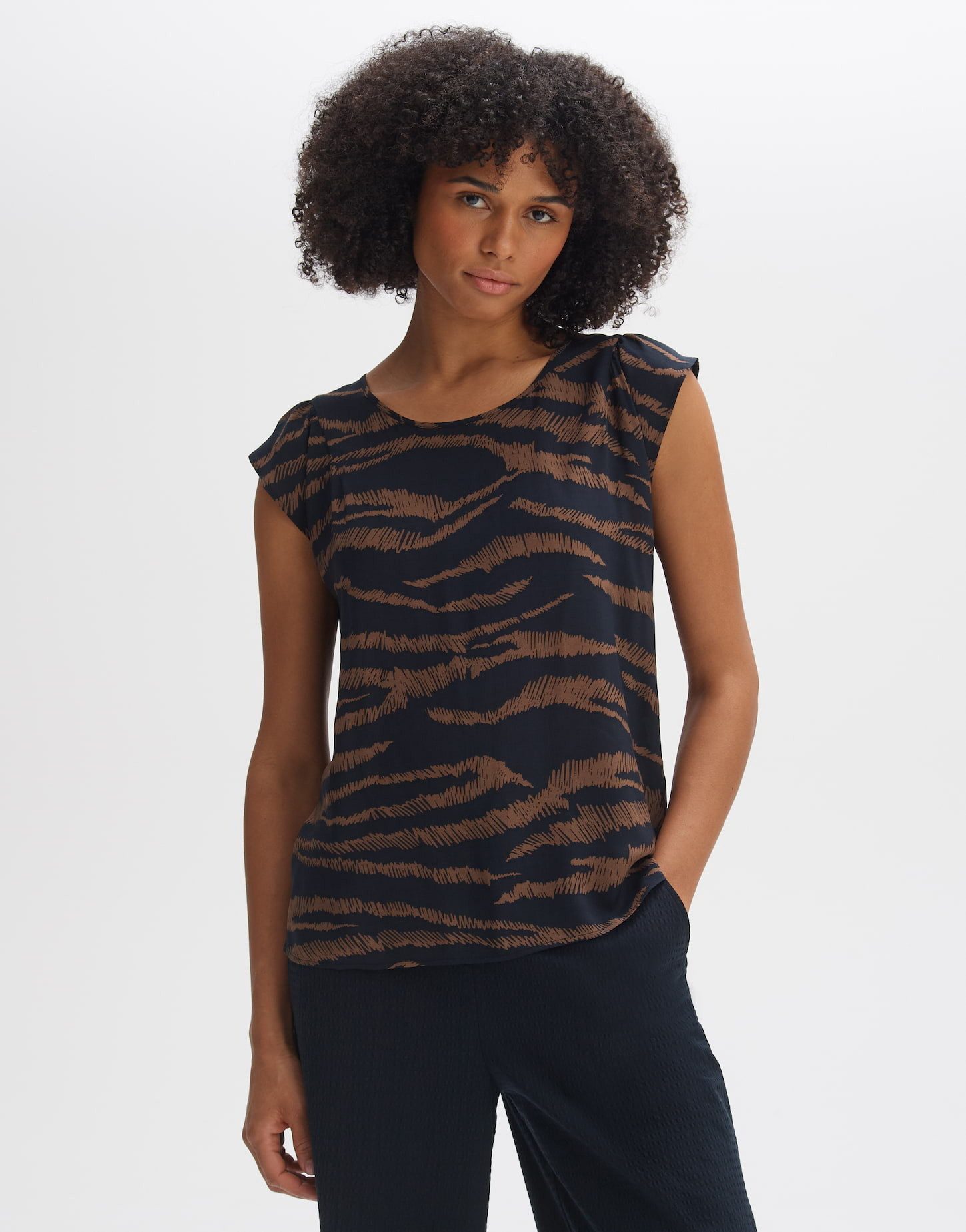 OPUS Shirtbluse Shirtbluse FANNIE SAFARI günstig online kaufen