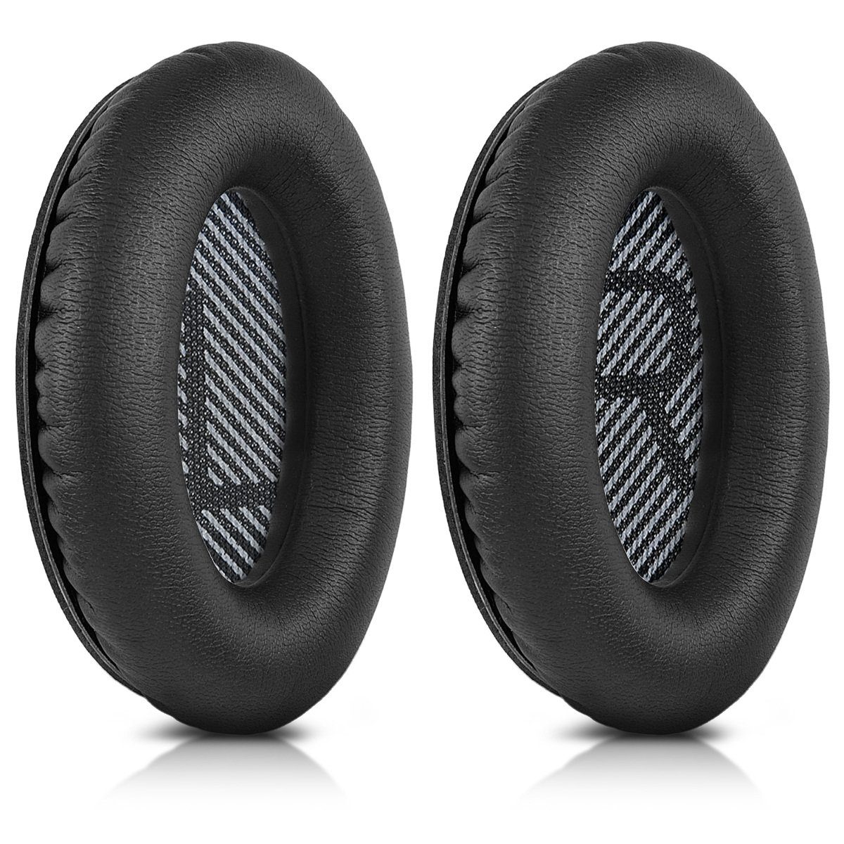 kwmobile 2x Ohr Polster für Bose Quietcomfort Kopfhörer (Ohrpolster Kopfhörer - Kunstleder Polster für Over Ear Headphones)