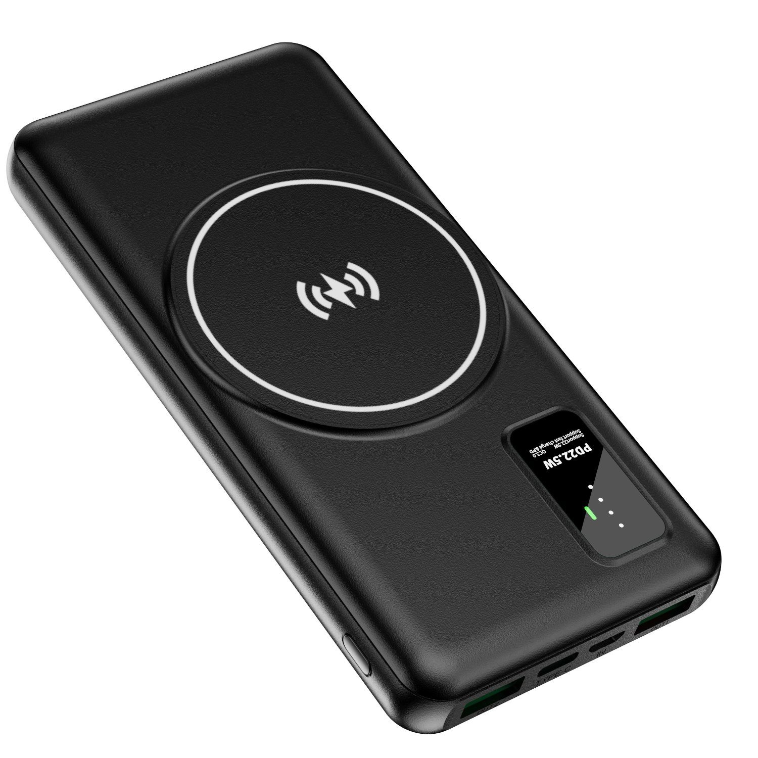 JOEAIS Wireless PowerBank 10000mAh Externe HandyAkkus Batterie USB C Type C Powerbank, 3*Kabel 22.5W Ladegerät Kompatibel