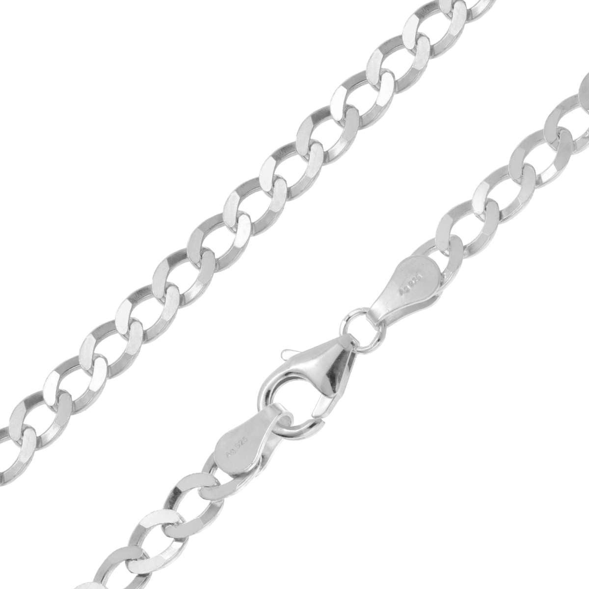 trendor Panzerkette 31036, für Herren Panzer 925 Silber Rhodiniert Breite 4,5 mm