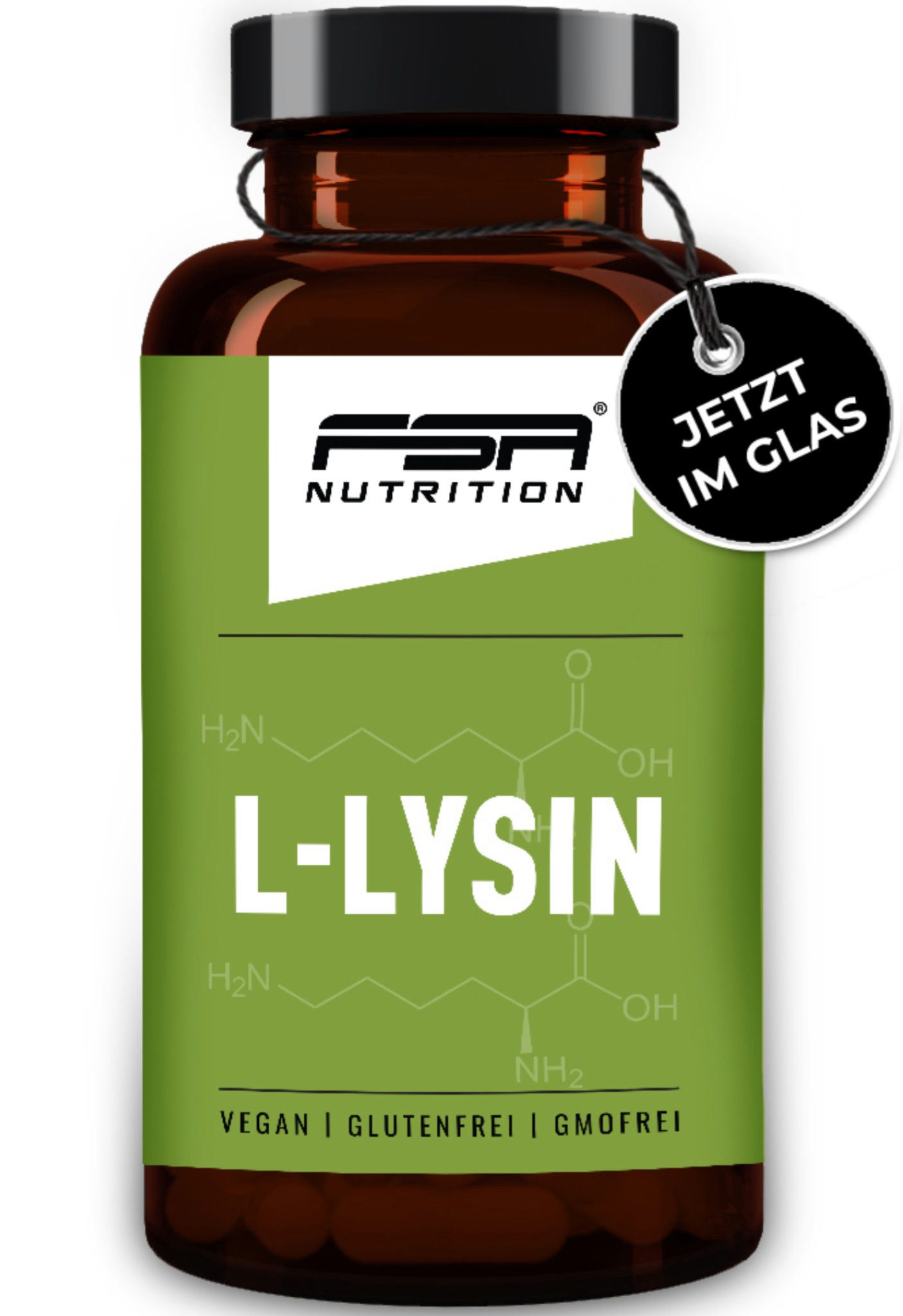 FSA NUTRITION L-Lysin im Glas Kapseln, 60 St., 47,5 g