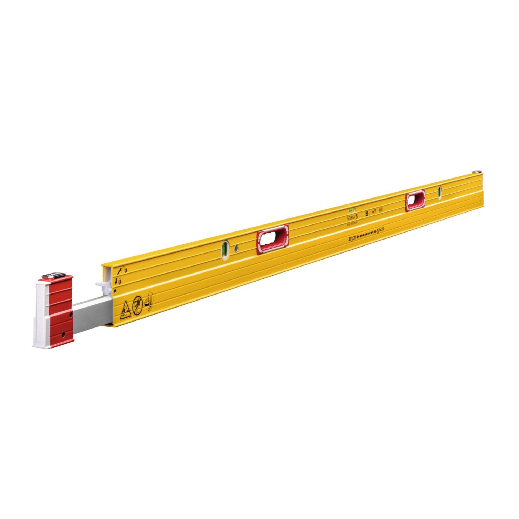 Stabila Wasserwaage STABILA Teleskop-Wasserwaage Type 106 T 213 - 376 cm mit Abstandhalter