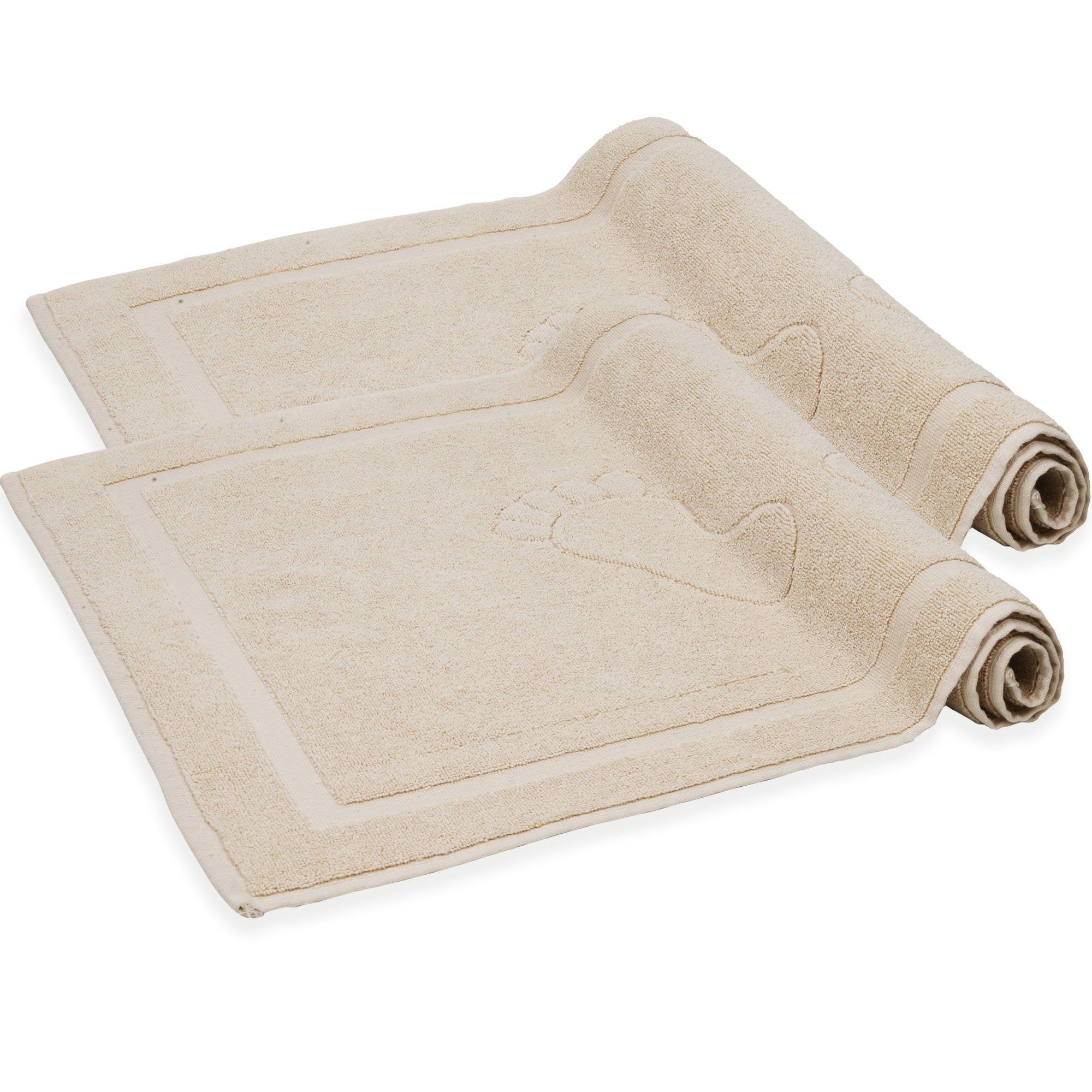 Komfortec Badematte Badvorleger aus 100% Baumwolle, günstig online kaufen