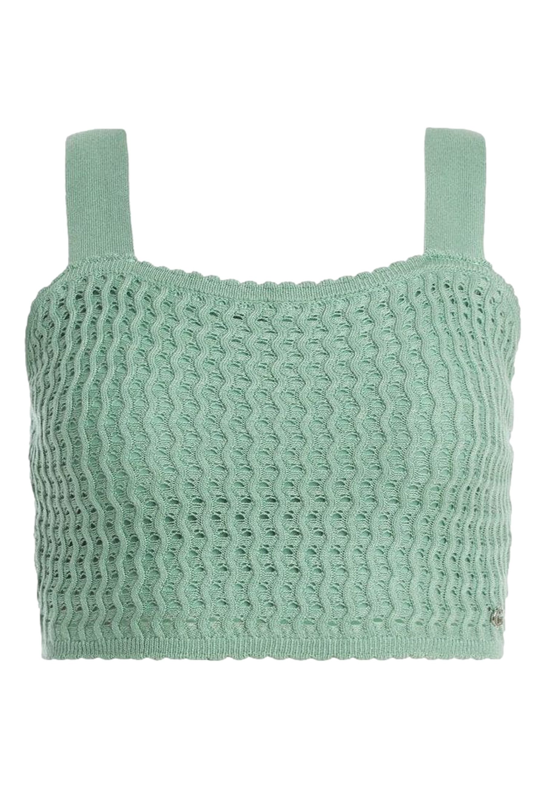 Guess Tanktop Top Ärmelloses Stricktop YASMINA TIE BACK mit (1-tlg) günstig online kaufen