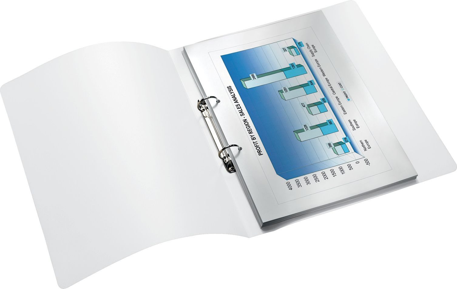 LEITZ Präsentationsordner Ringbuch Wow A4 PP 2 Ringe 25mm grün Packung mit 10 Stück