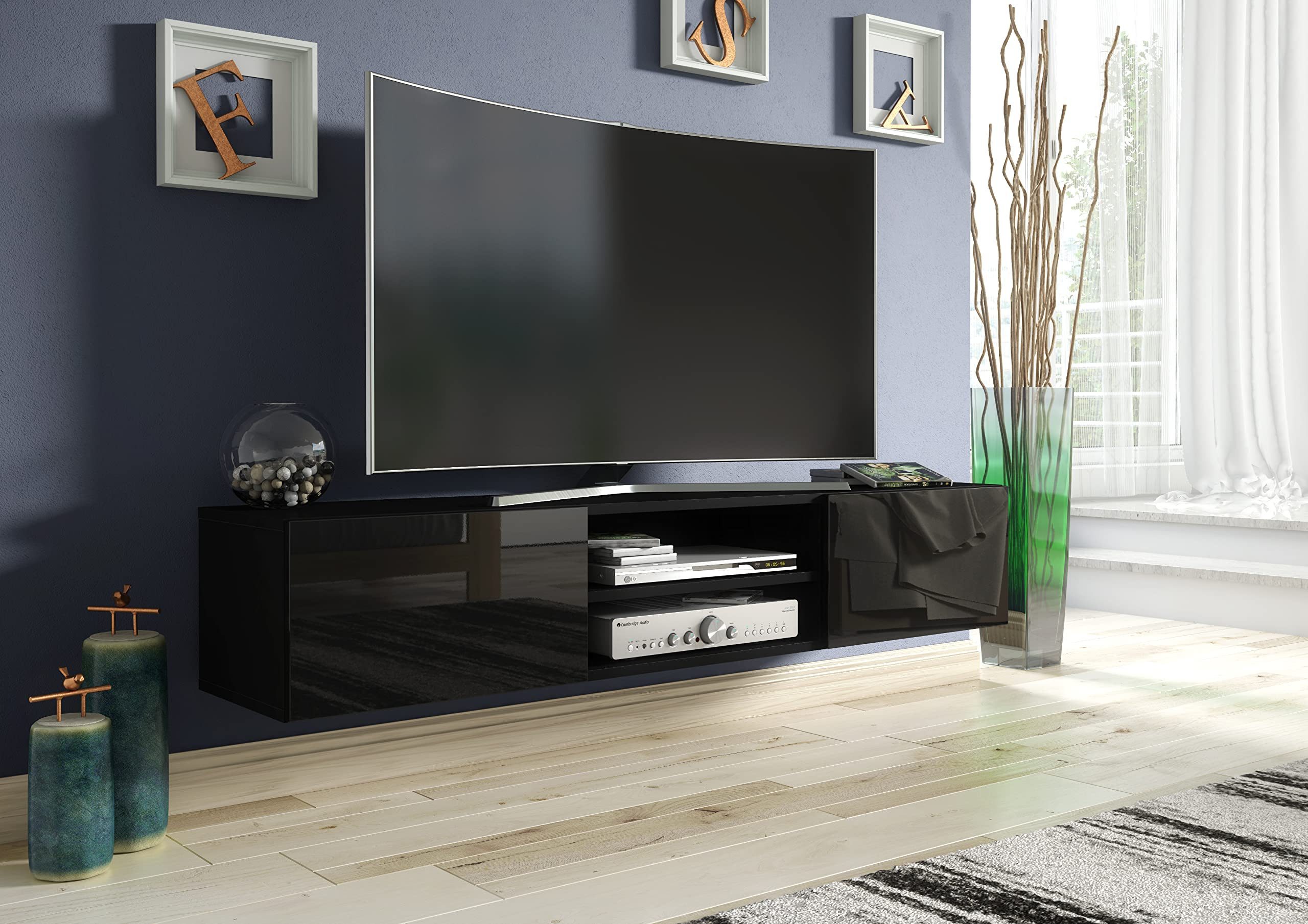 meble masztalerz Lowboard Schwebendes Design mit Push-to-Open – 120 cm günstig online kaufen