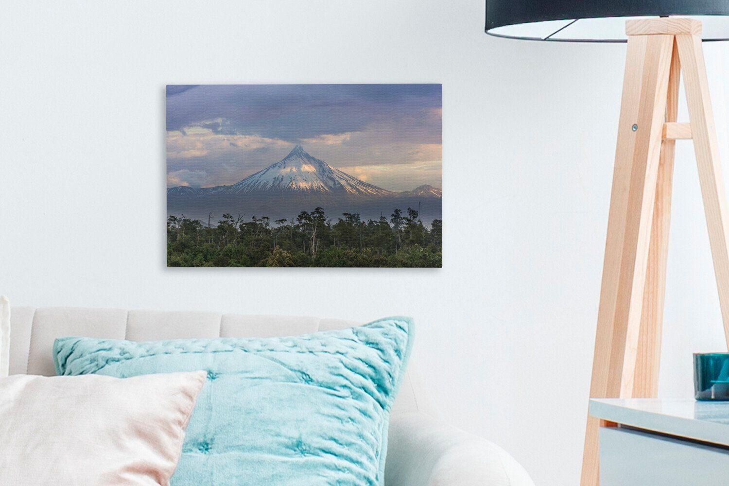 Wanddeko, den OneMillionCanvasses® auf Aufhängefertig, cm Blick (1 Puyehue-Nationalpark Vulkan 30x20 Wandbild Südamerika, Leinwandbilder, Leinwandbild in im St),