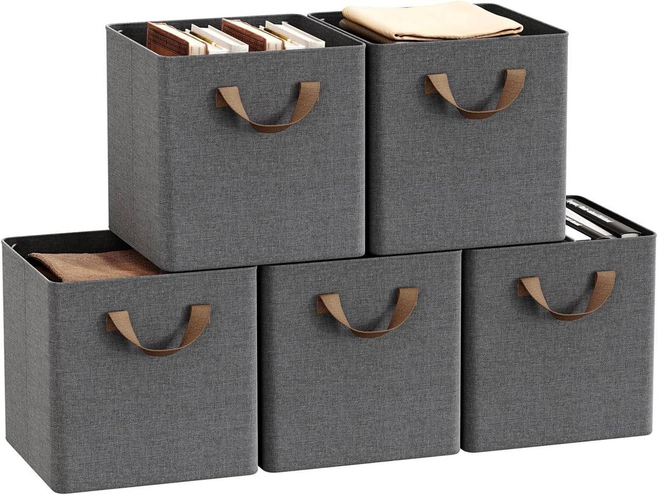 Woltu Aufbewahrungsbox (5 St), faltbare Stoffbox günstig online kaufen