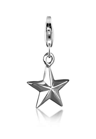 Nenalina Charm-Einhänger Stern-Anhänger Star Party Astro 925 Silber