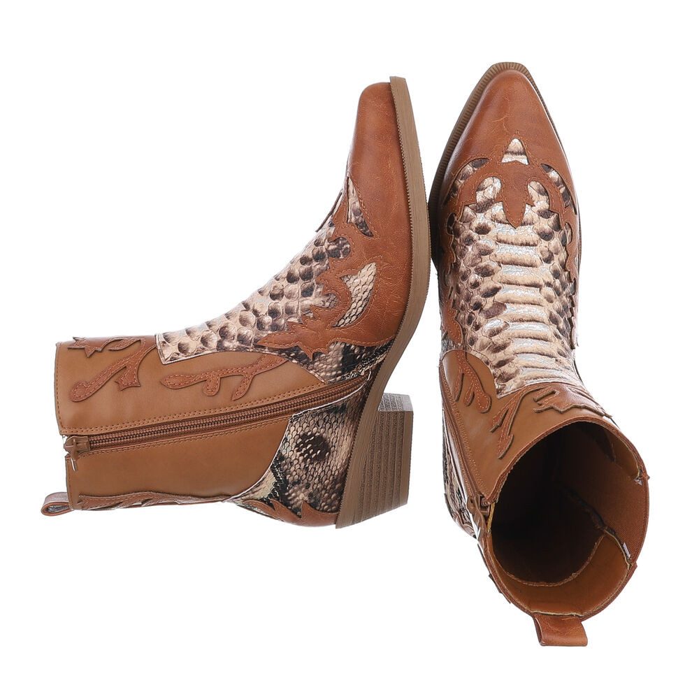 Ital-Design Damen Cowboyboots Western Stiefelette (87118156) günstig online kaufen