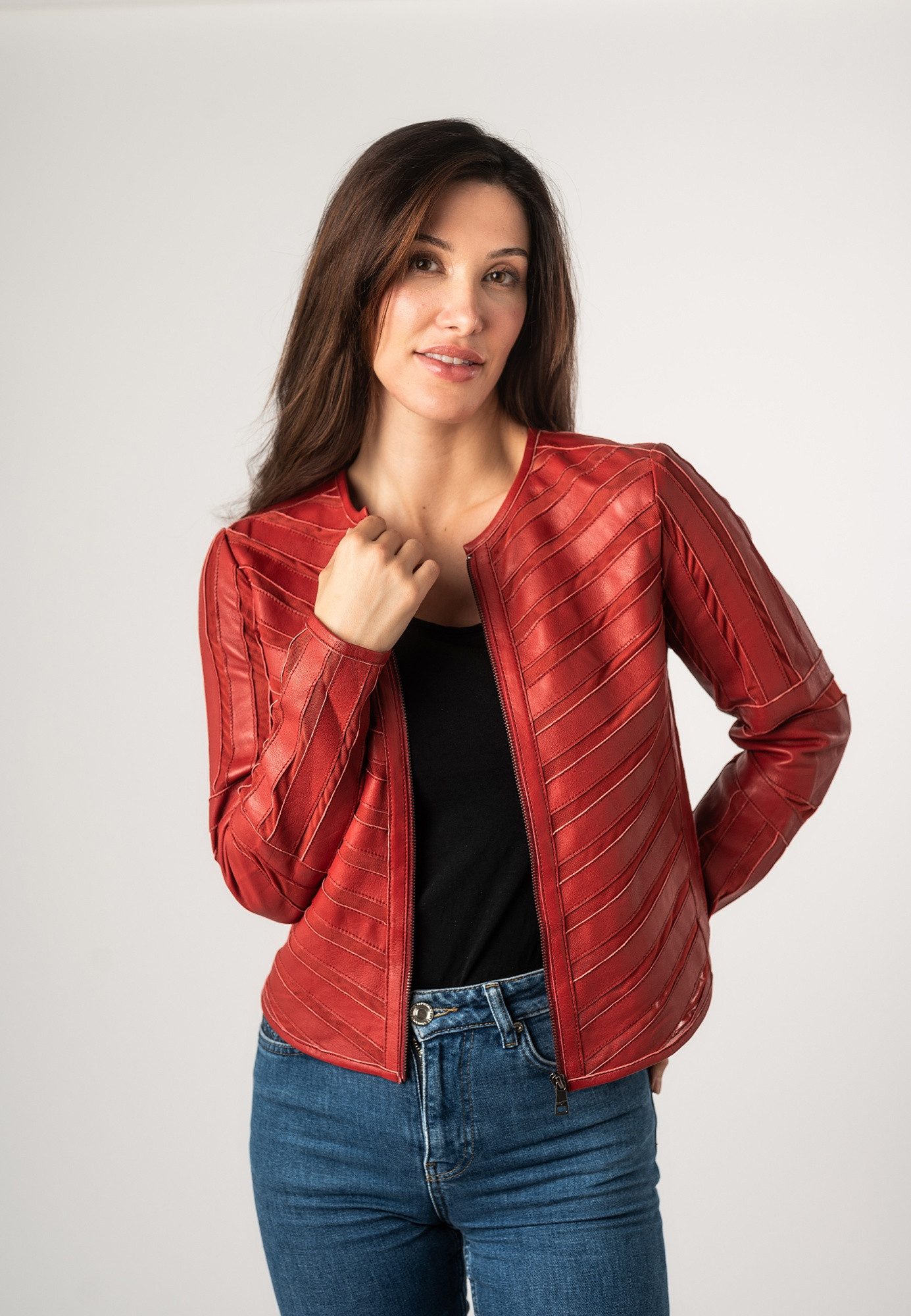 Mauritius Lederjacke MWSuri Mauritius - Damen Lederjacke Lammnappa Material günstig online kaufen